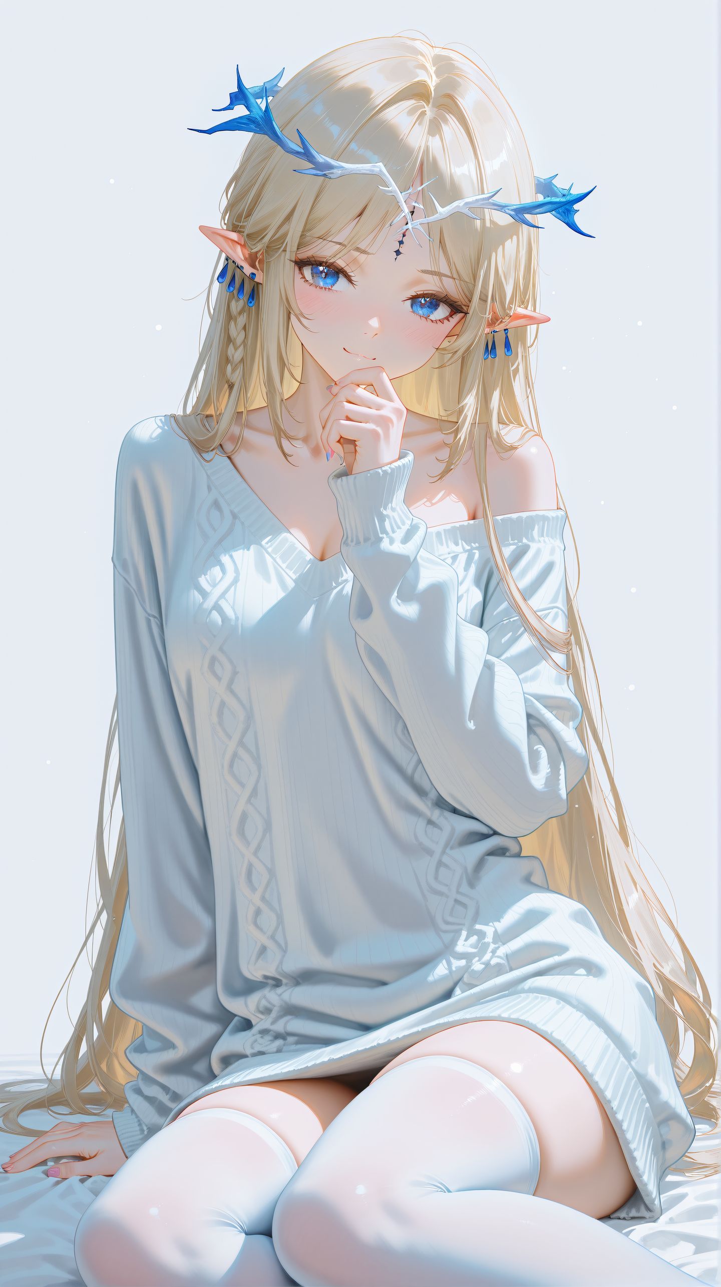 🐾Share wallpaper 鸣潮 卡提希娅 丝袜白丝,第1张