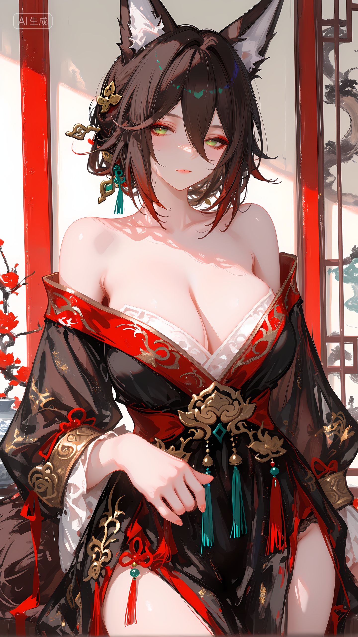 有点烧烧的停云 崩坏星穹铁道 旗袍礼服 大长腿,第3张