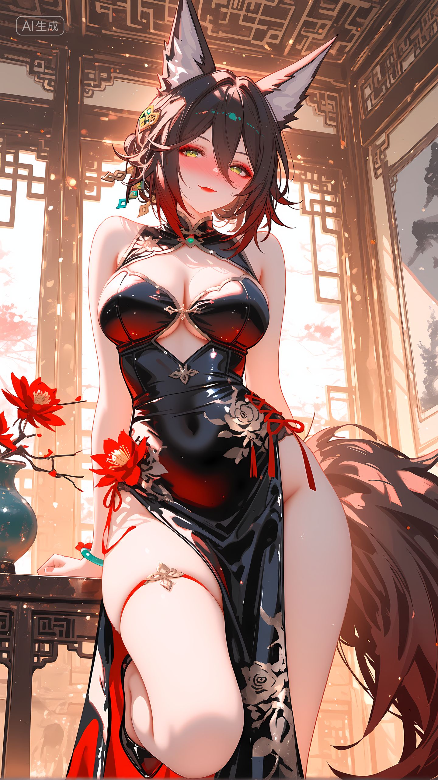 有点烧烧的停云 崩坏星穹铁道 旗袍礼服 大长腿,第8张