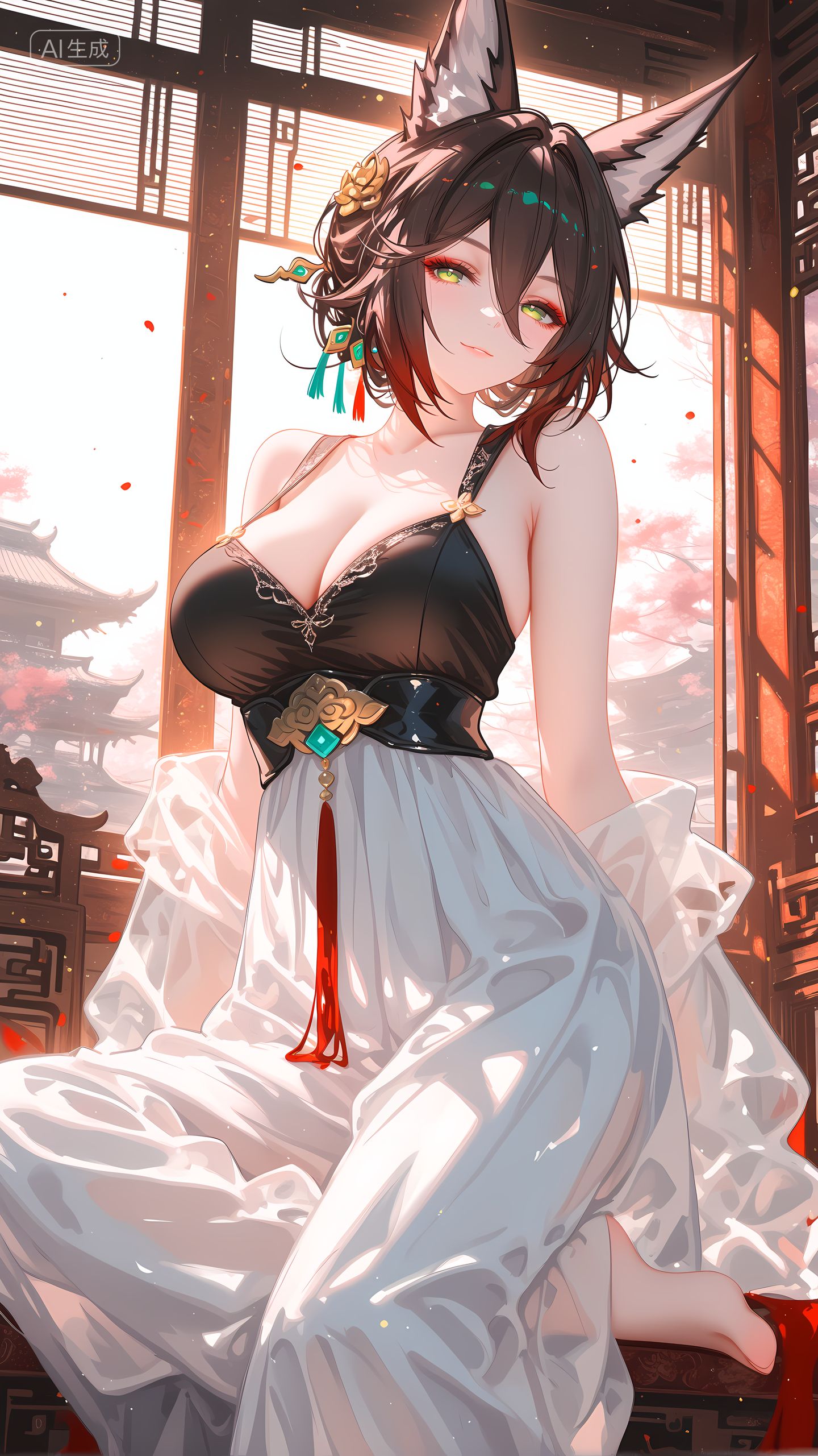 有点烧烧的停云 崩坏星穹铁道 旗袍礼服 大长腿,第7张