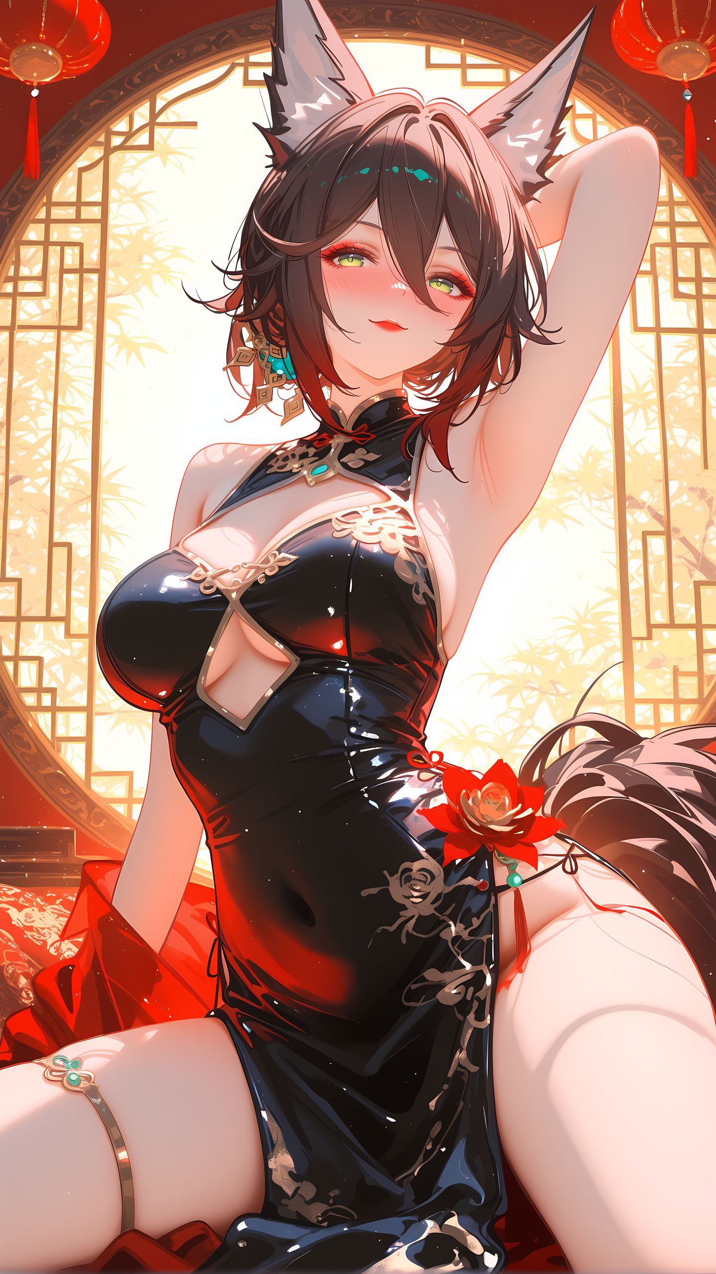 有点烧烧的停云 崩坏星穹铁道 旗袍礼服 大长腿,第9张