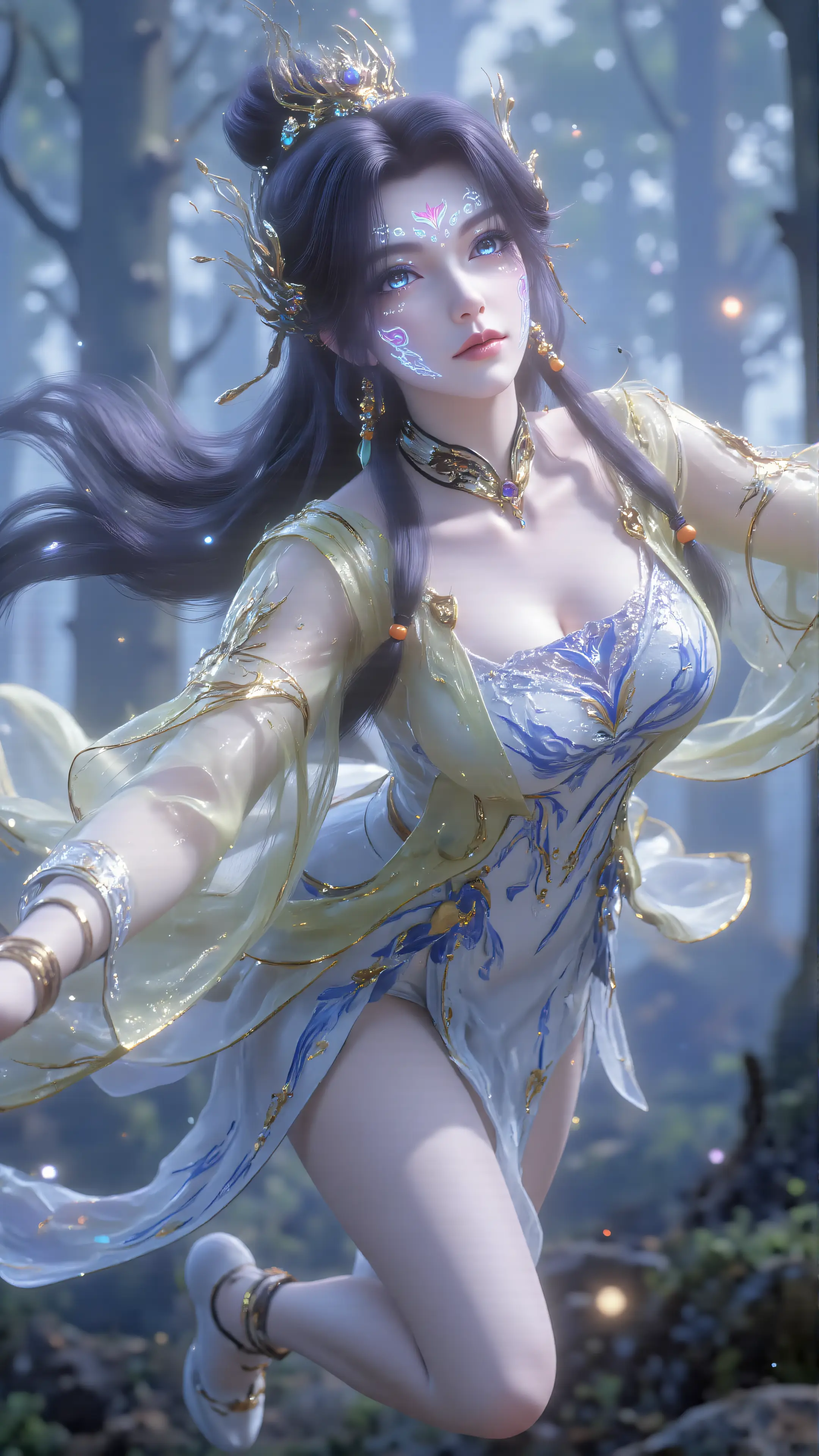 云深不知梦云望舒手机壁纸 动漫国漫女神壁纸 森林深林,第1张