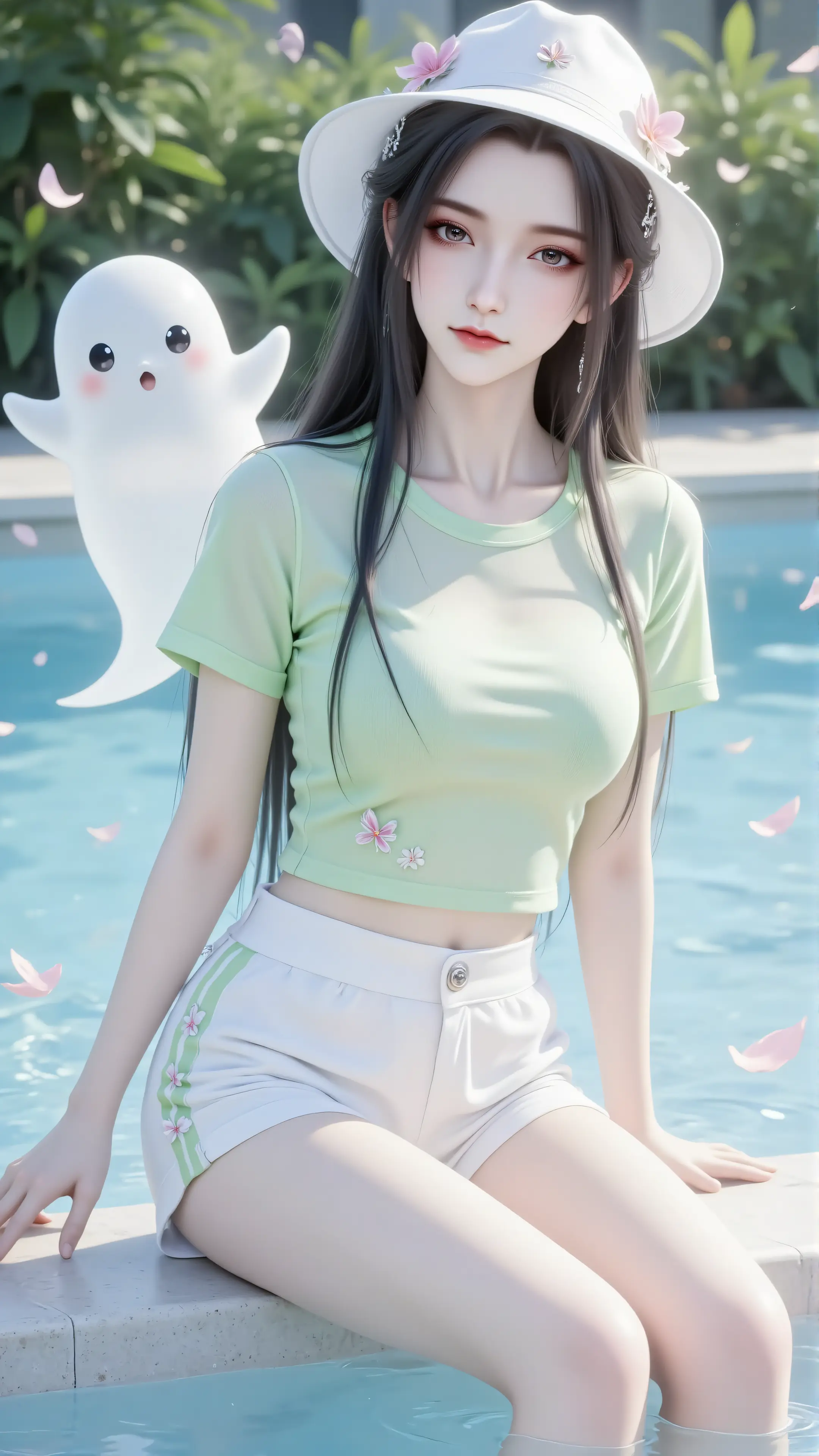 诛仙陆雪琪 国漫女神壁纸 动漫动画 泳池,第4张