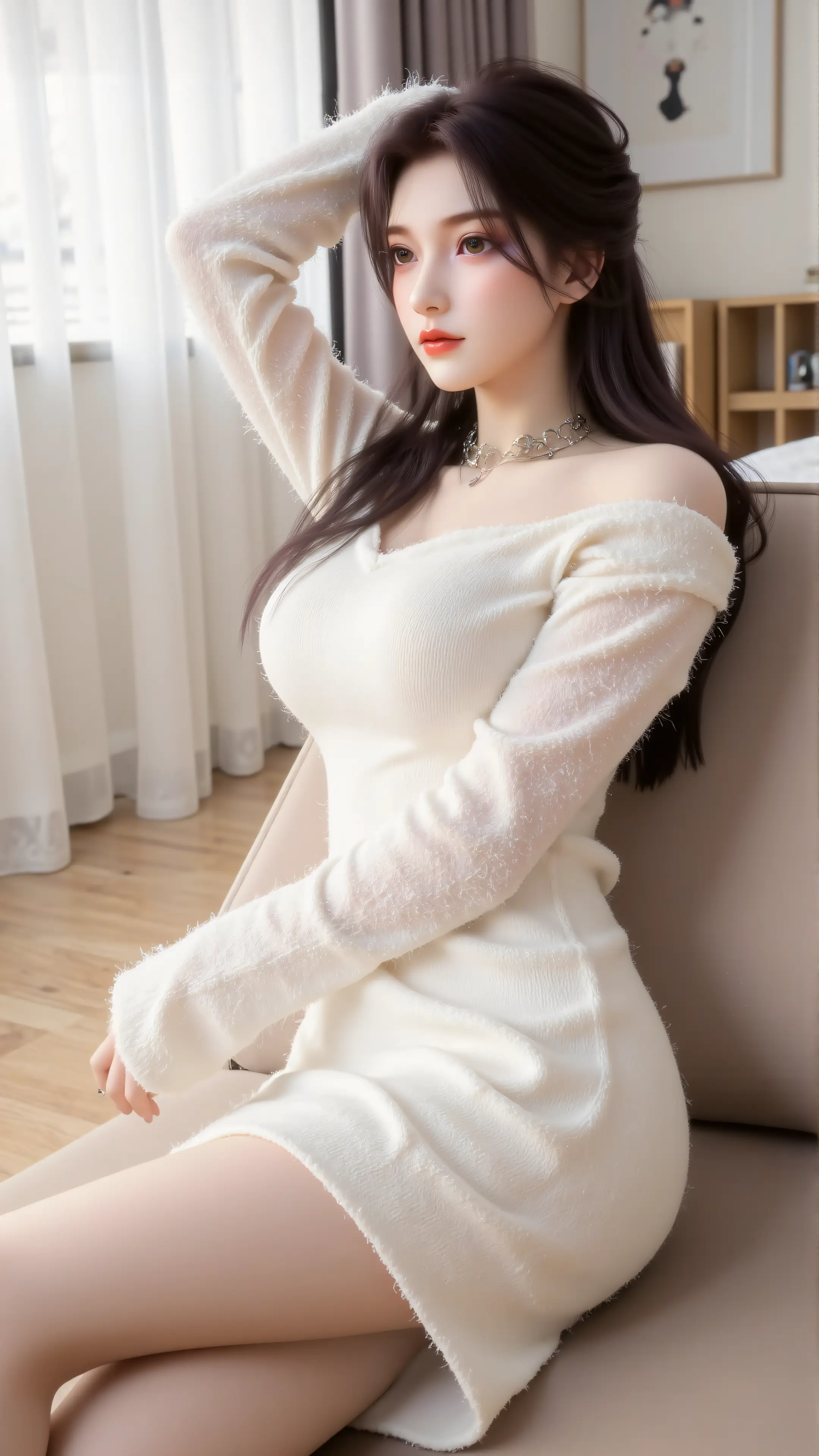 云深不知梦 云望舒毛衣版 国漫女神壁纸 居家,第3张