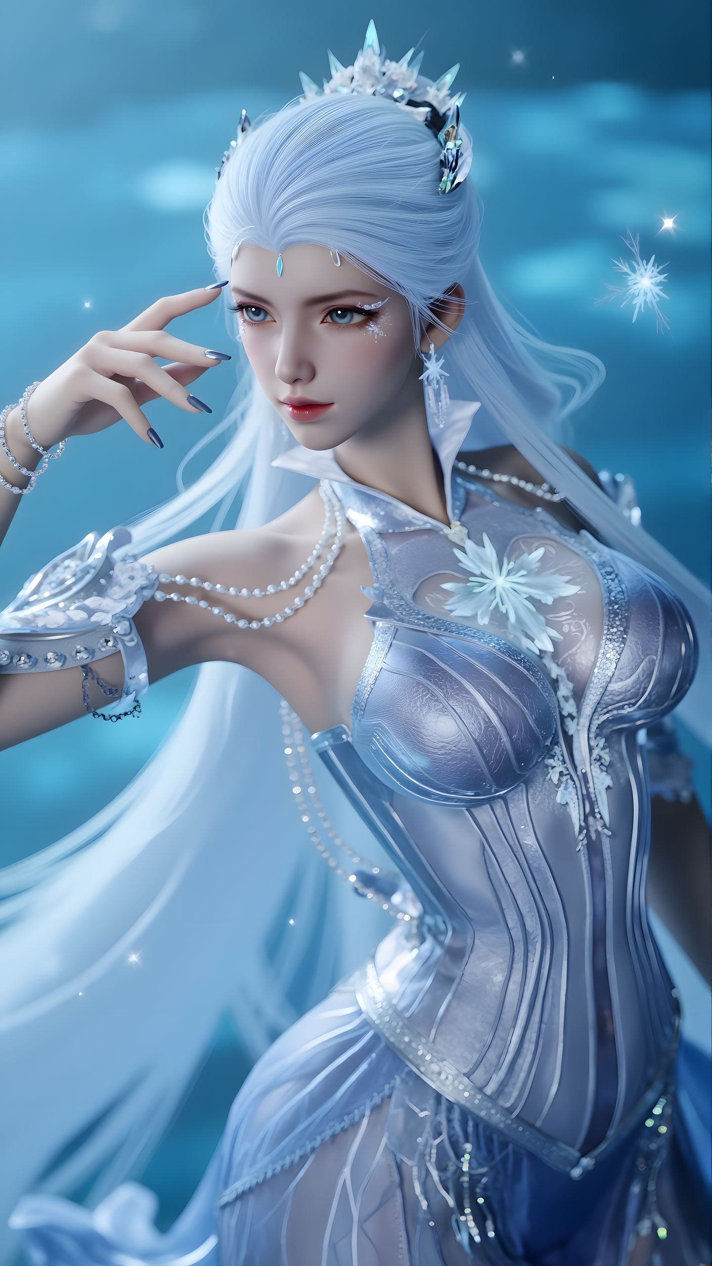 冰天雪女 女神壁纸 国漫美女 动漫影视,第1张