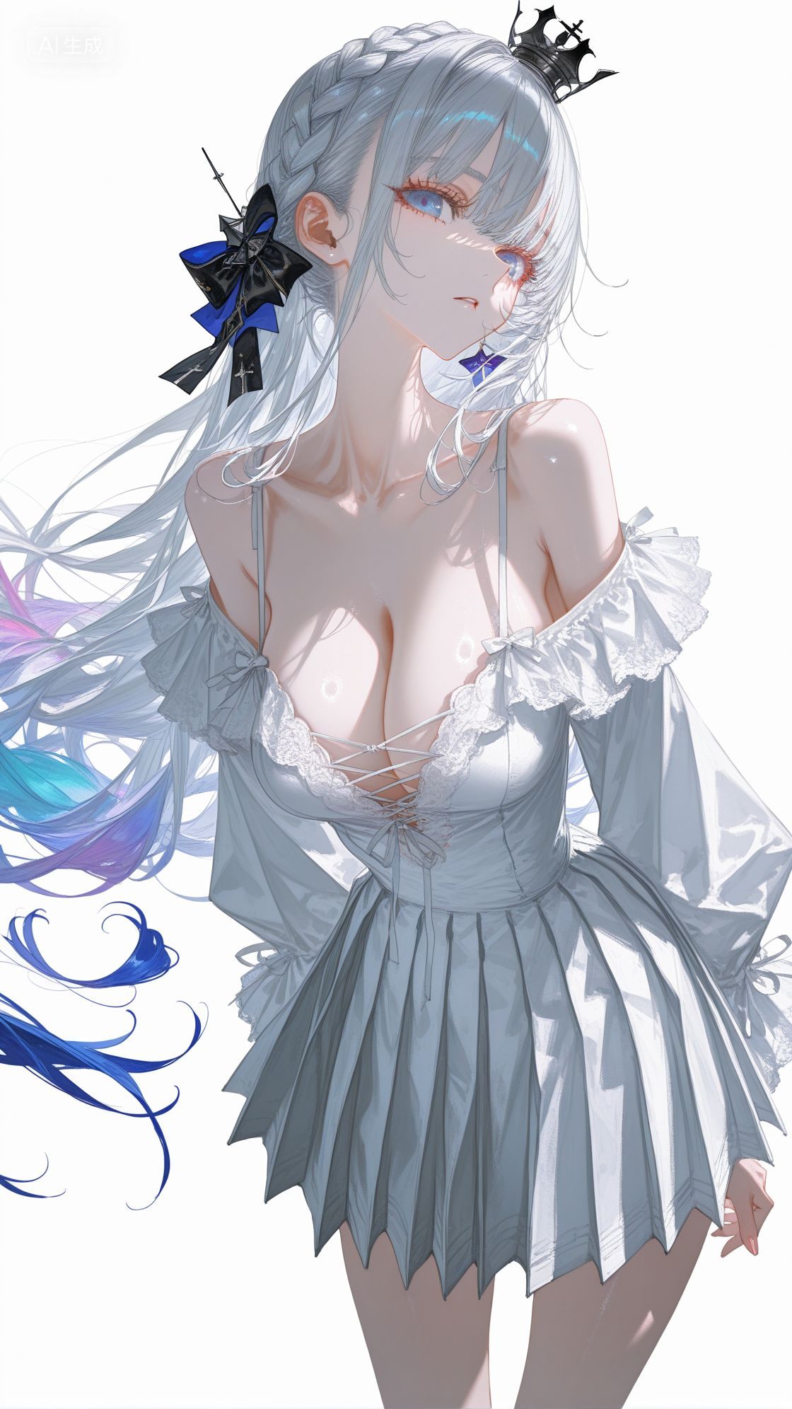 碧蓝航线 超高清美图 连体裙 白皮肤美女手机壁纸,第1张