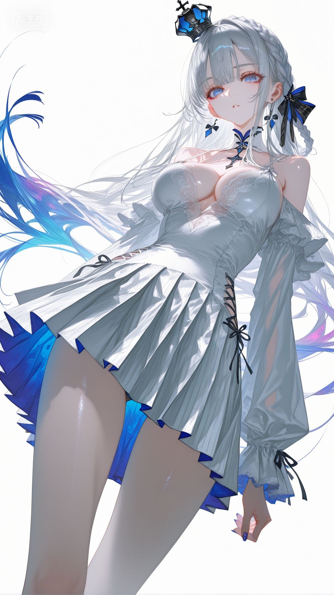 碧蓝航线 超高清美图 连体裙 白皮肤美女手机壁纸,第2张