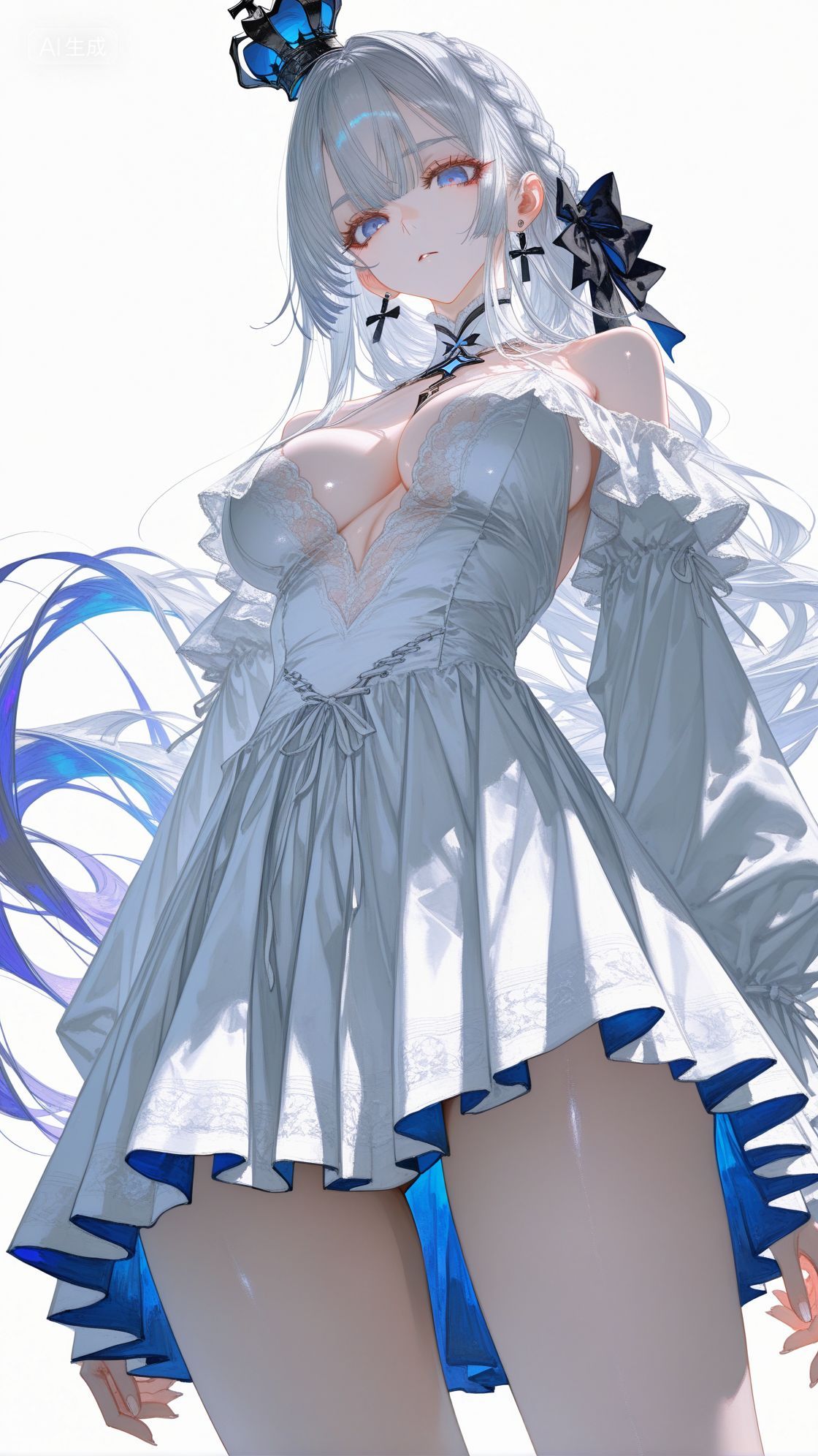 碧蓝航线 超高清美图 连体裙 白皮肤美女手机壁纸,第3张