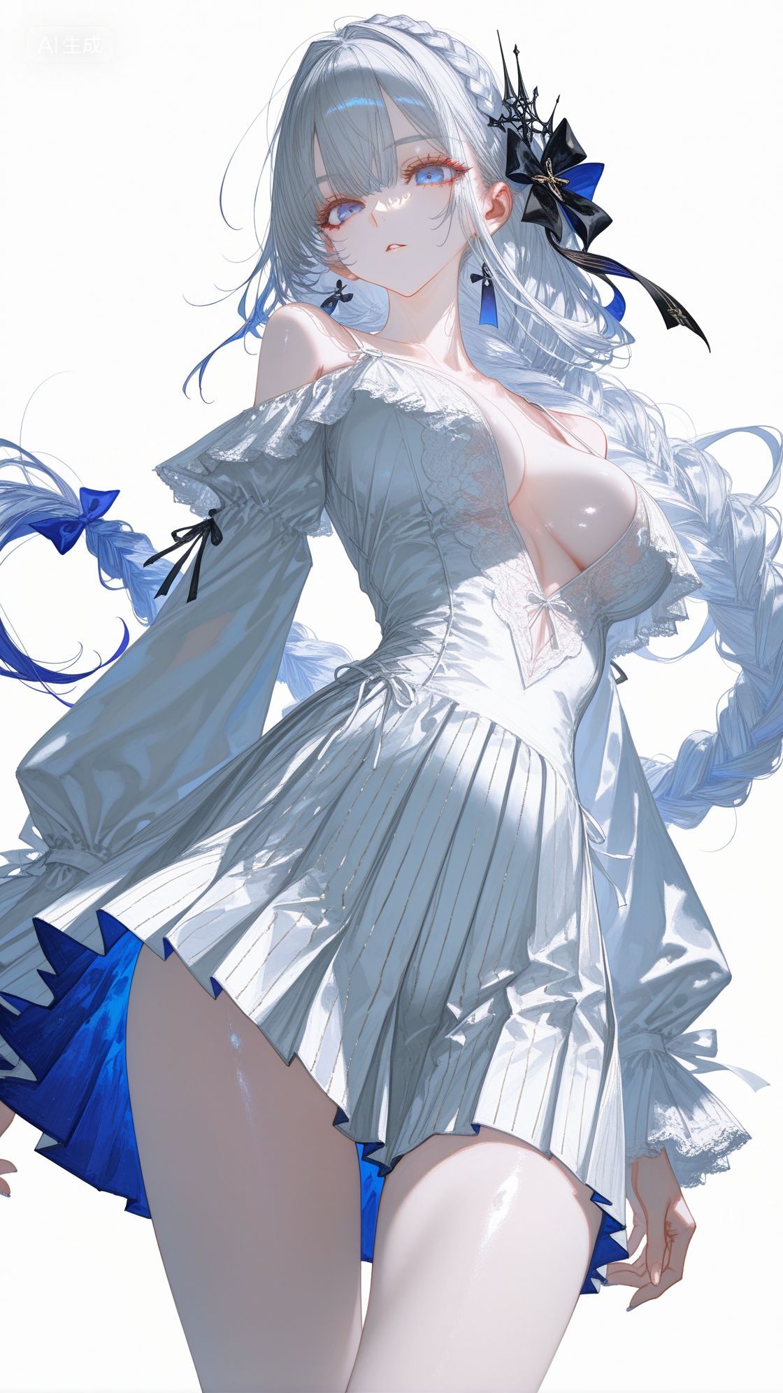 碧蓝航线 超高清美图 连体裙 白皮肤美女手机壁纸,第4张