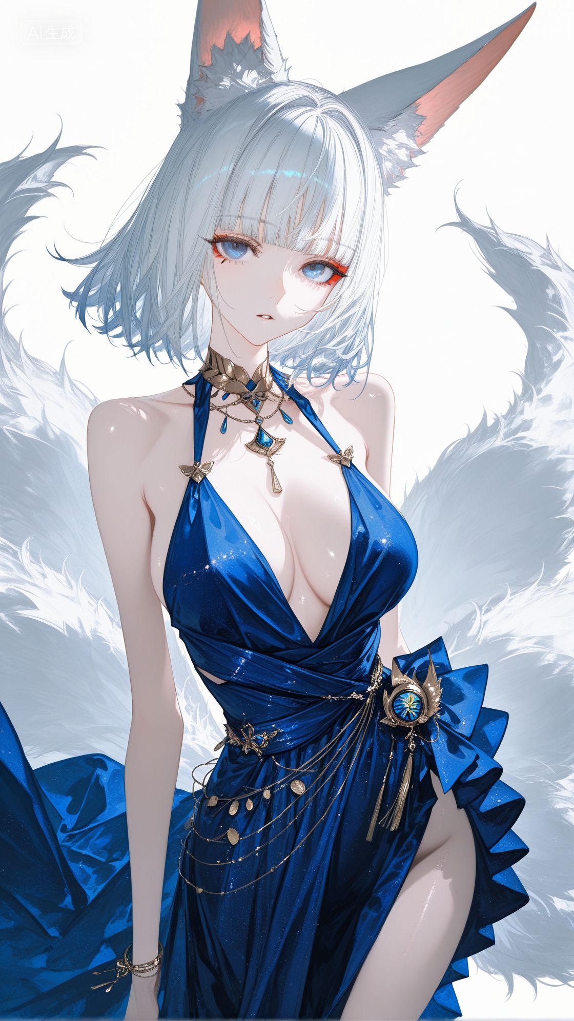 碧蓝航线角色美图 二次元游戏 美美的礼服高清图片,第1张