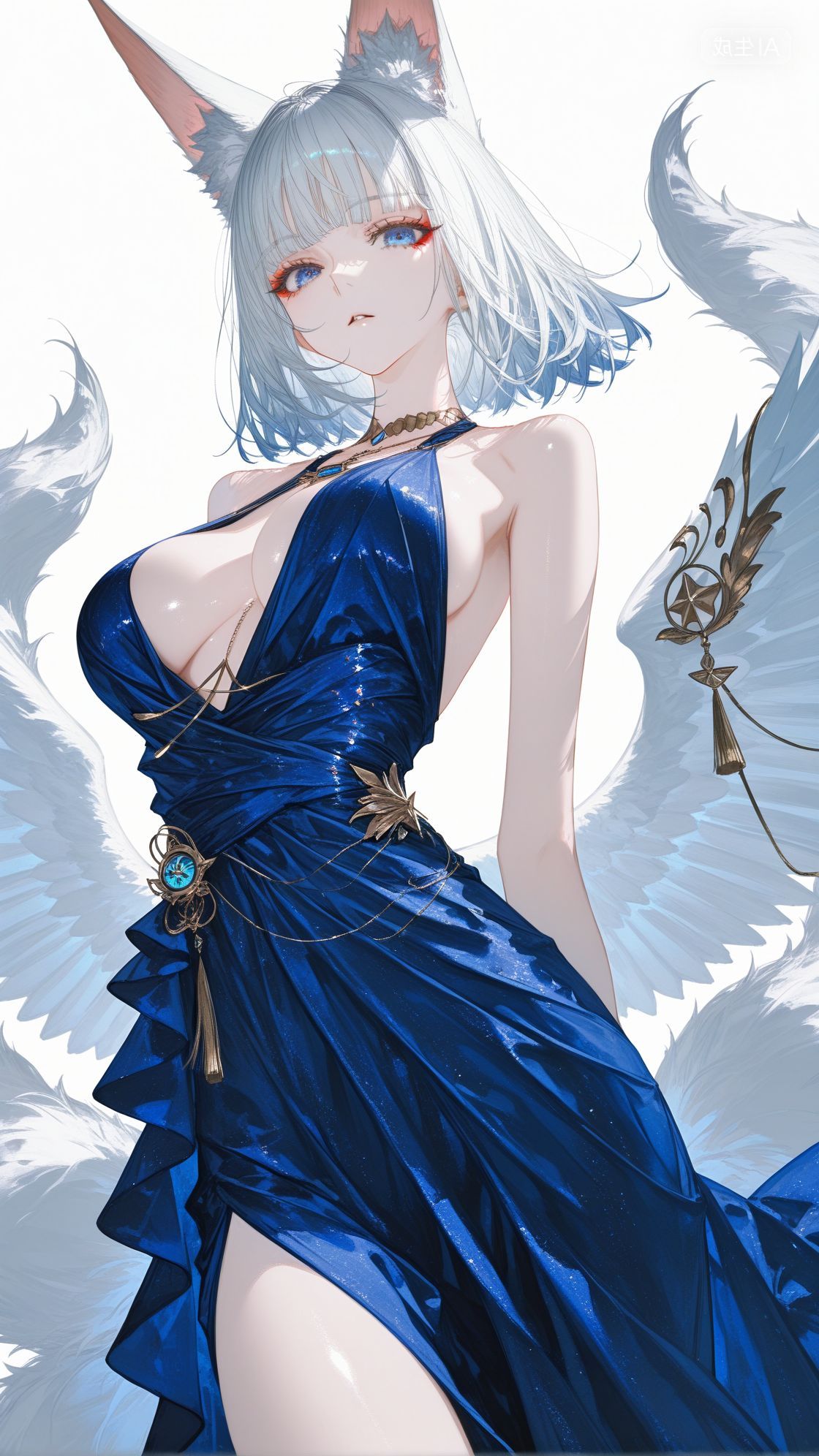 碧蓝航线角色美图 二次元游戏 美美的礼服高清图片,第3张