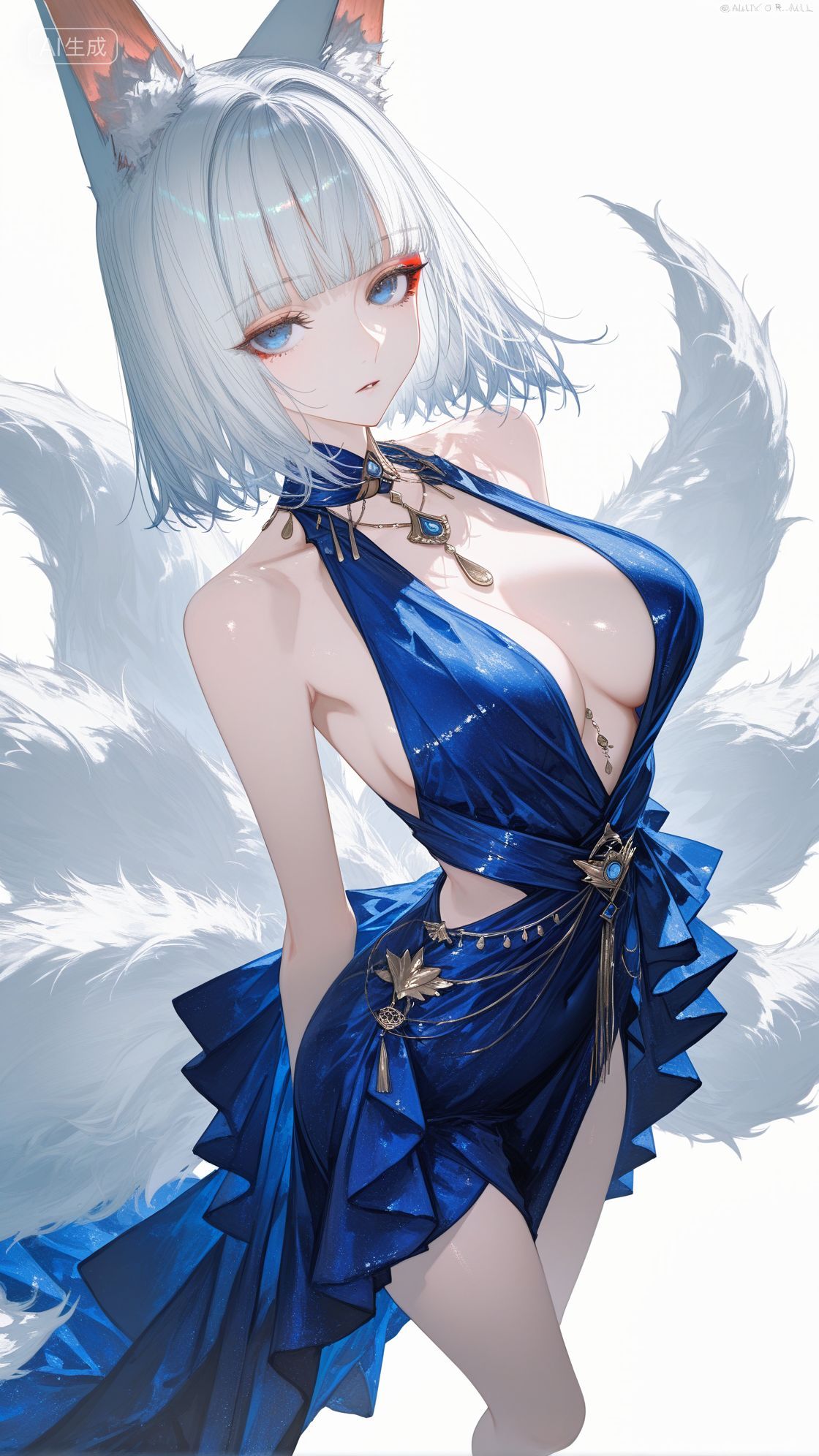 碧蓝航线角色美图 二次元游戏 美美的礼服高清图片,第4张