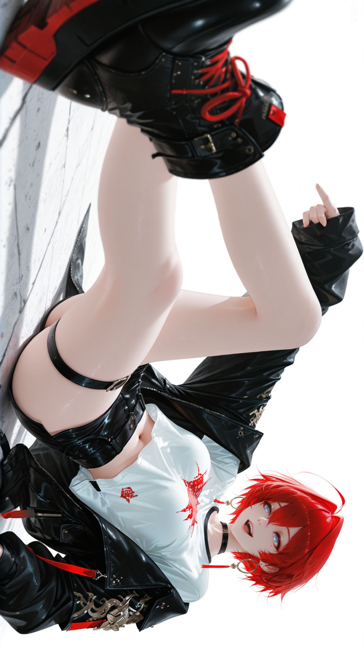 二次元游戏少女 俏皮可爱高清壁纸 美腿好身材,第3张