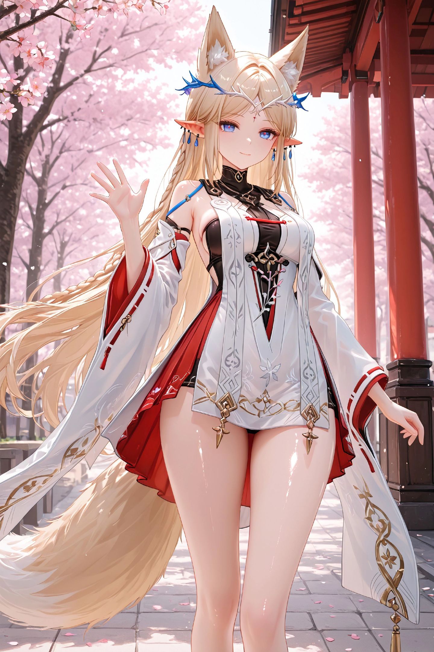 游戏角色 唯美画风景二次元少女 鸣潮卡提希娅 兽耳尾巴,第2张