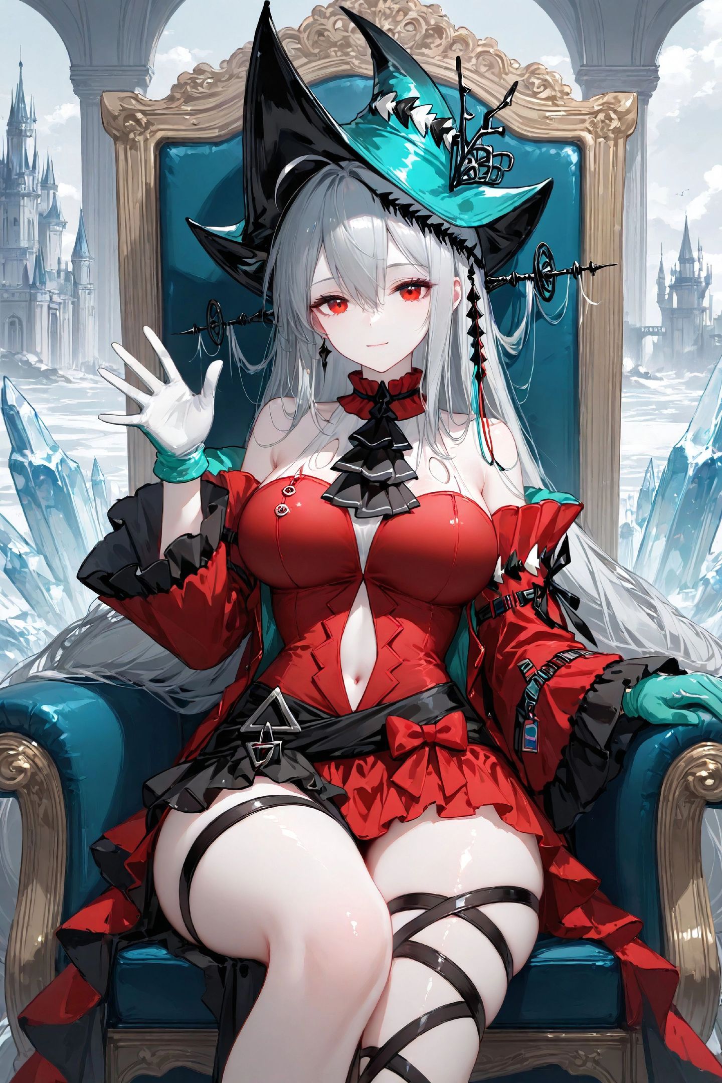 二次元少女 明日方舟斯卡蒂 美图壁纸美腿 推荐分享收藏,第1张