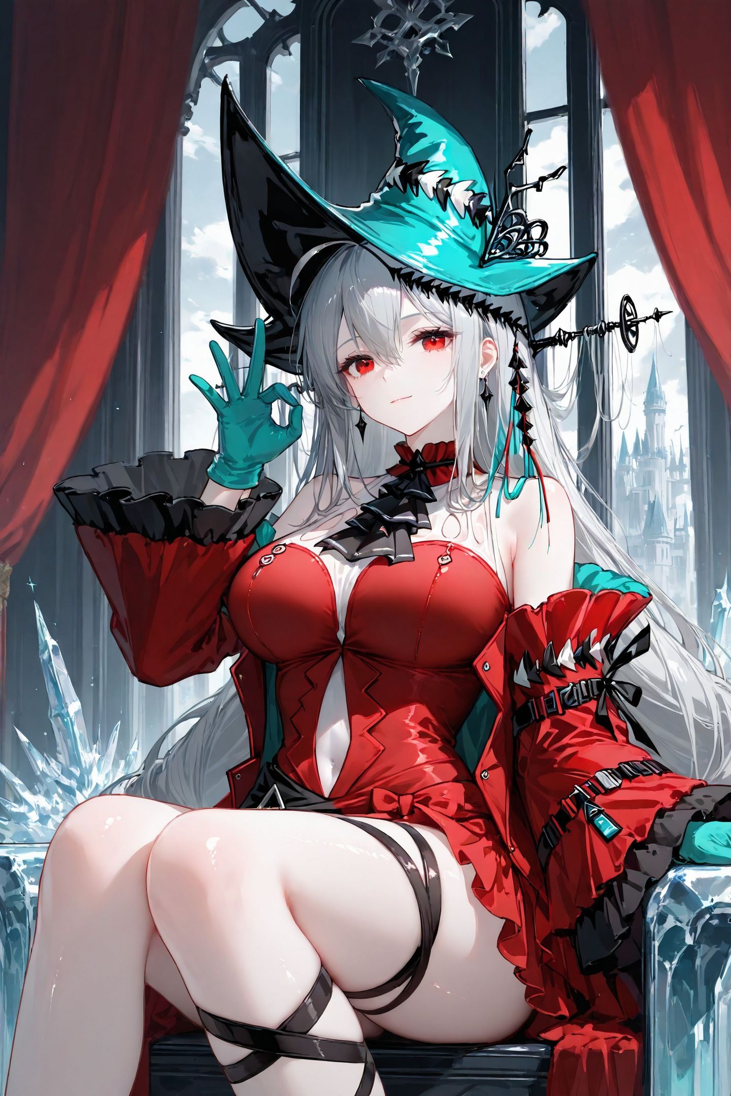 二次元少女 明日方舟斯卡蒂 美图壁纸美腿 推荐分享收藏,第4张