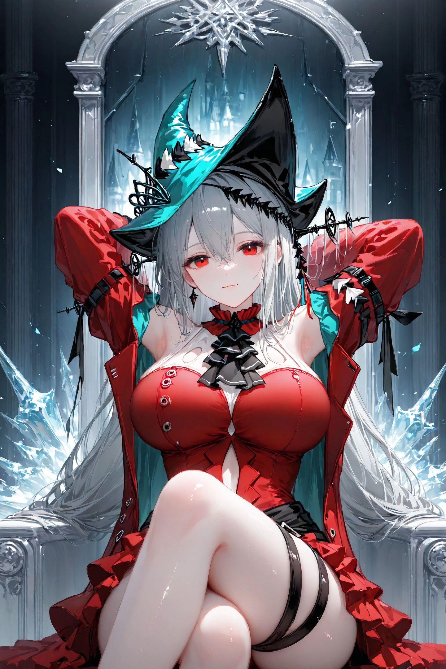 二次元少女 明日方舟斯卡蒂 美图壁纸美腿 推荐分享收藏,第3张