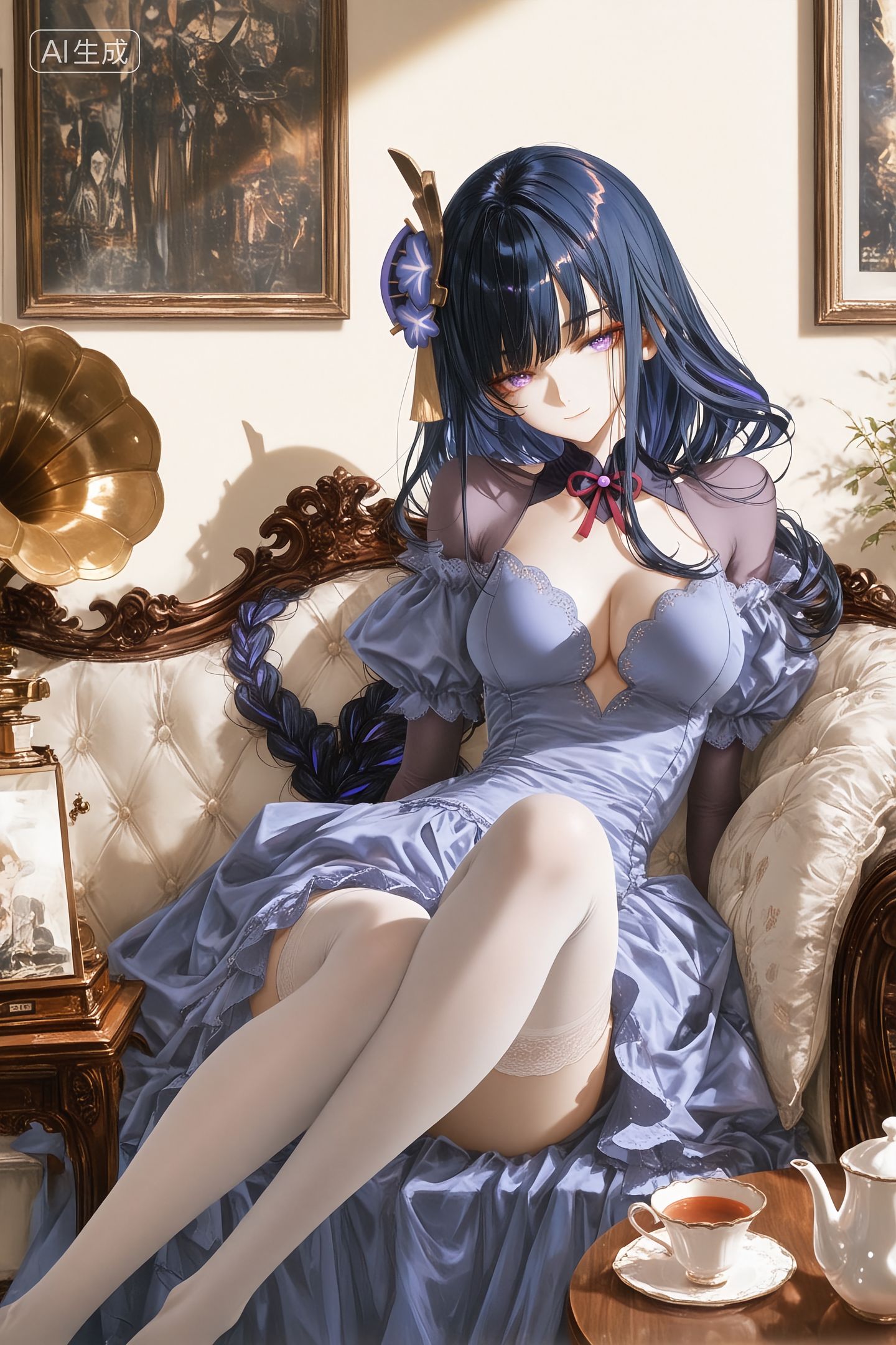 原神壁纸分享 二次元复古环境场景 雷电将军,第1张