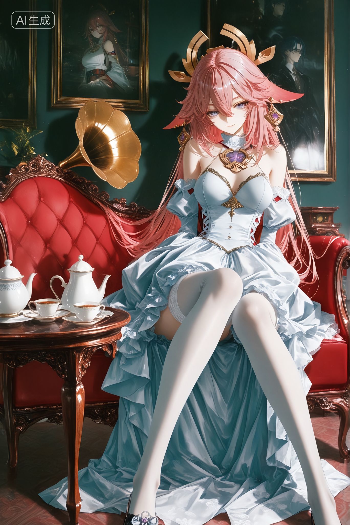 原神壁纸分享 二次元复古环境场景 雷电将军,第4张