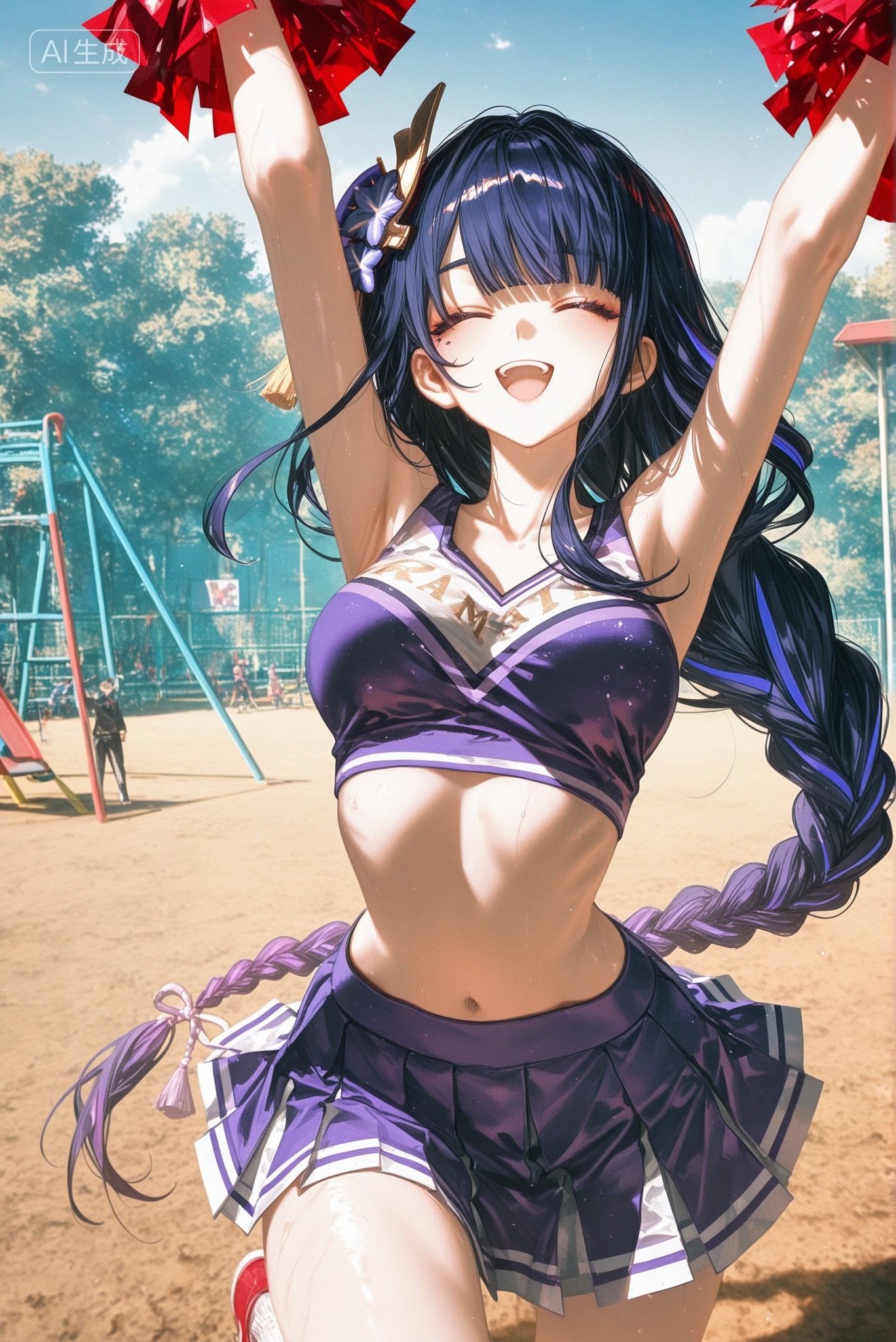 原神二次元游戏人物二创啦啦队 唯美画风美图,第4张 原神二次元游戏人物二创啦啦队 唯美画风美图,第4张