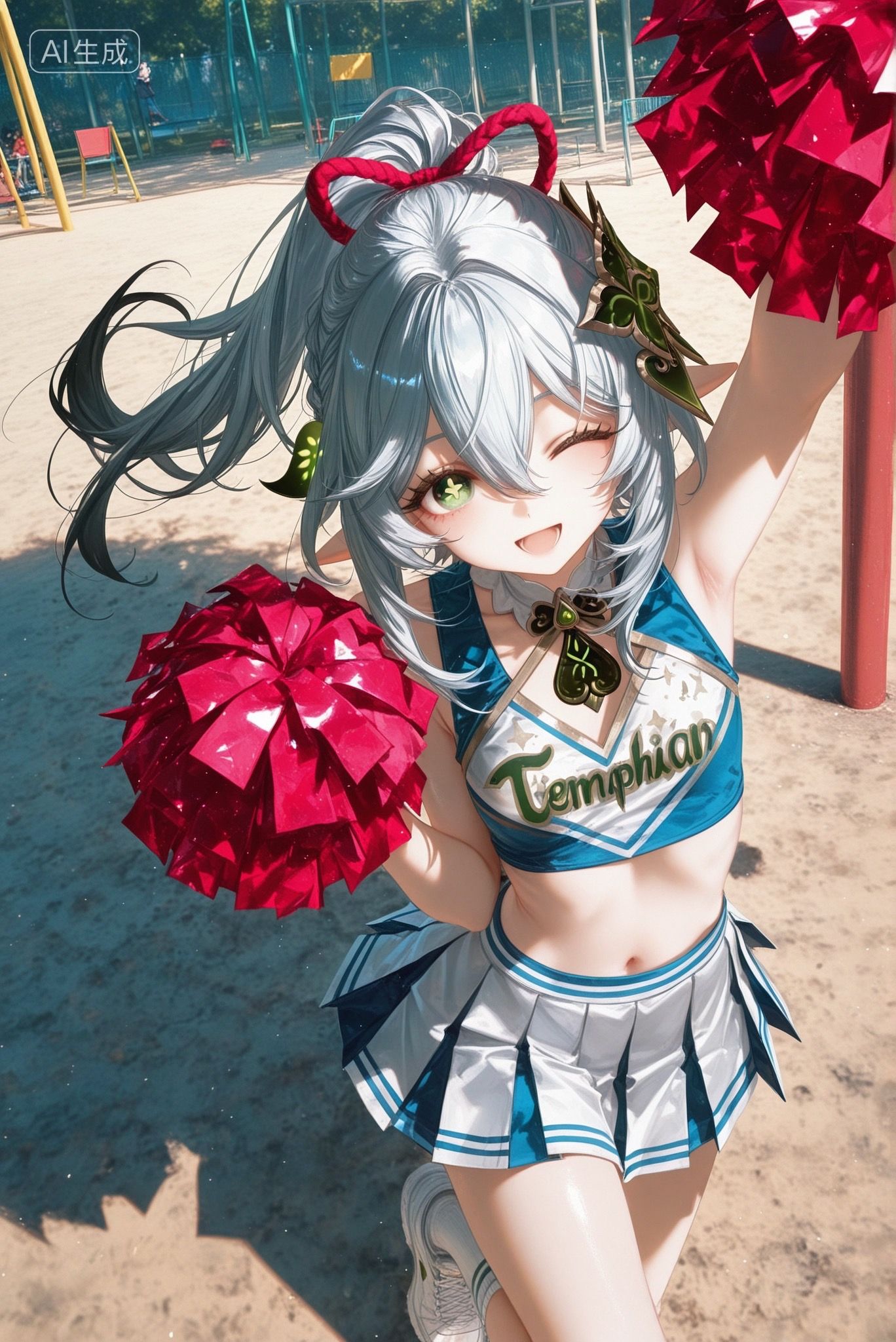 原神二次元游戏人物二创啦啦队 唯美画风美图,第6张 原神二次元游戏人物二创啦啦队 唯美画风美图,第6张