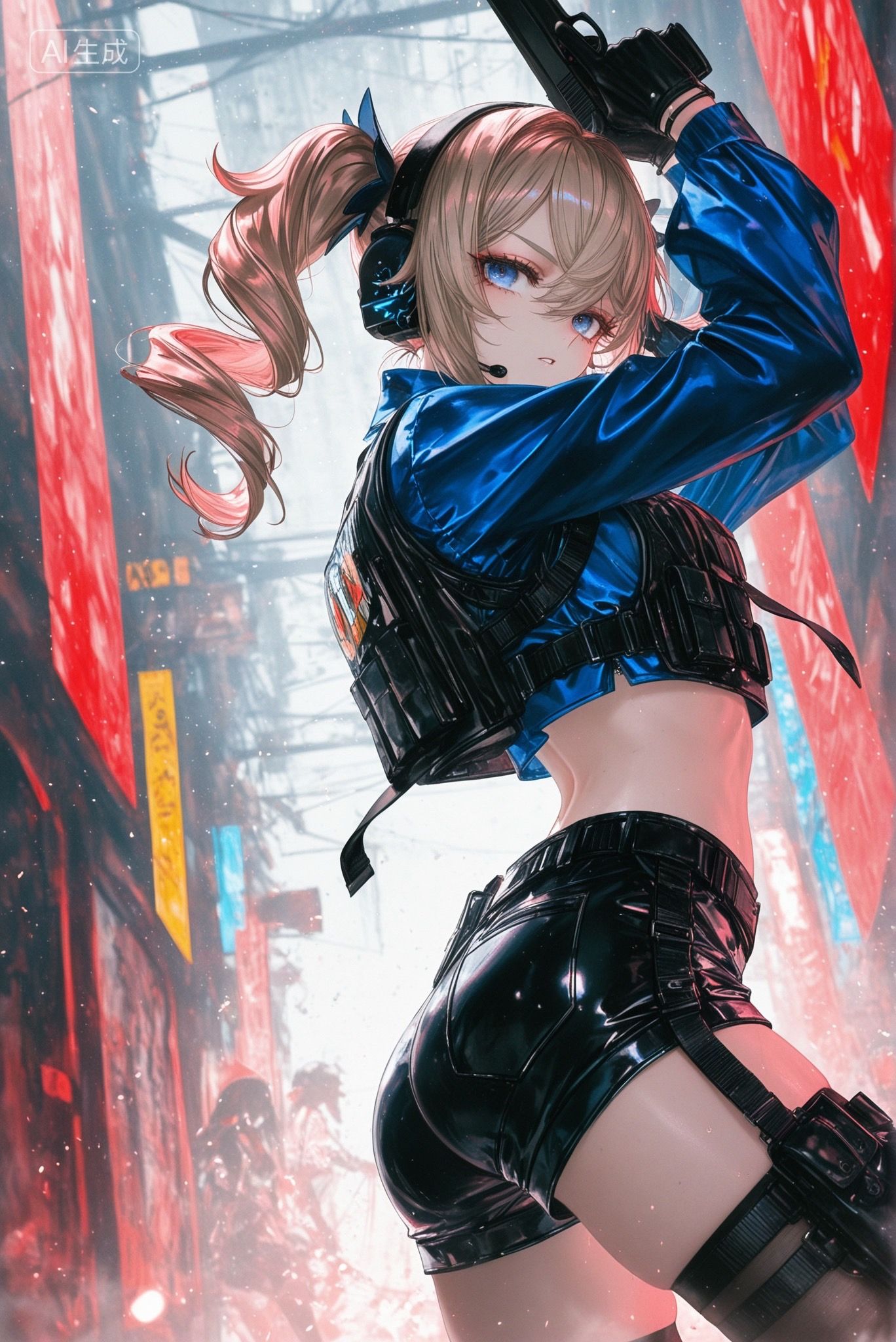 原神壁纸 丝袜黑丝 帅气皮衣,第2张