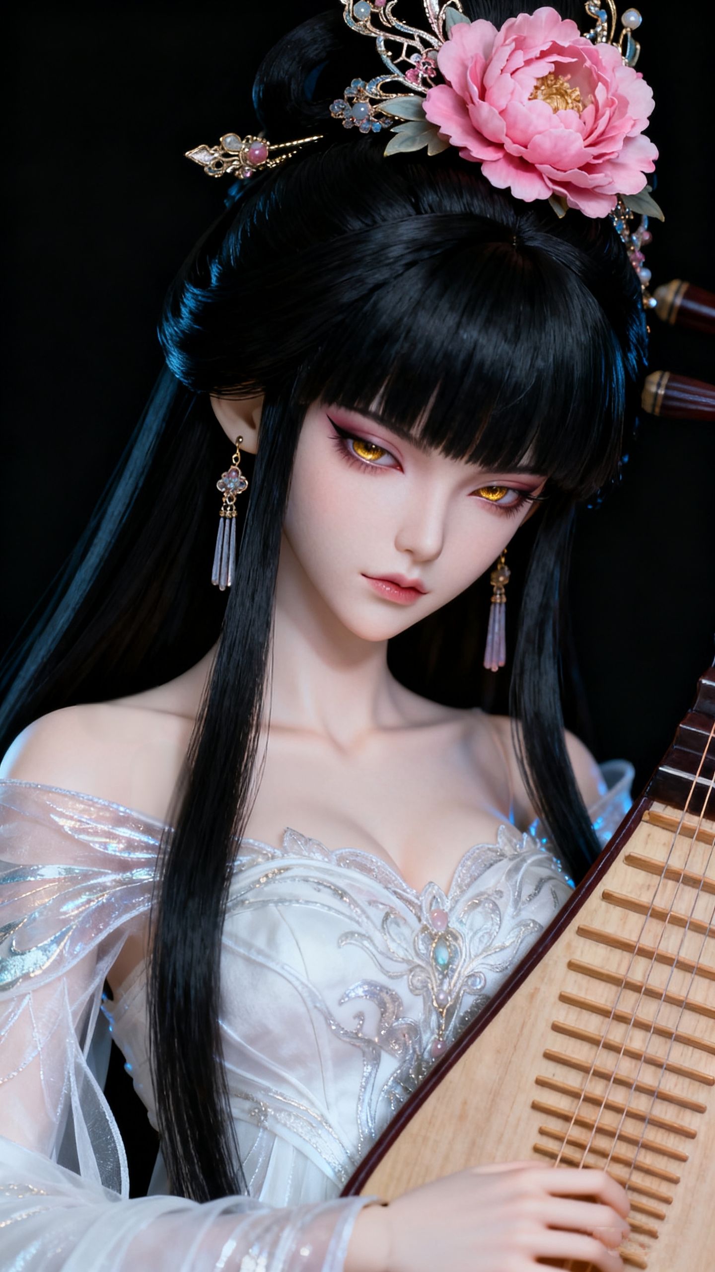 琵琶歌姬高清壁纸 ai创作美出高级感古风美女,第3张 琵琶歌姬高清壁纸 ai创作美出高级感古风美女,第3张