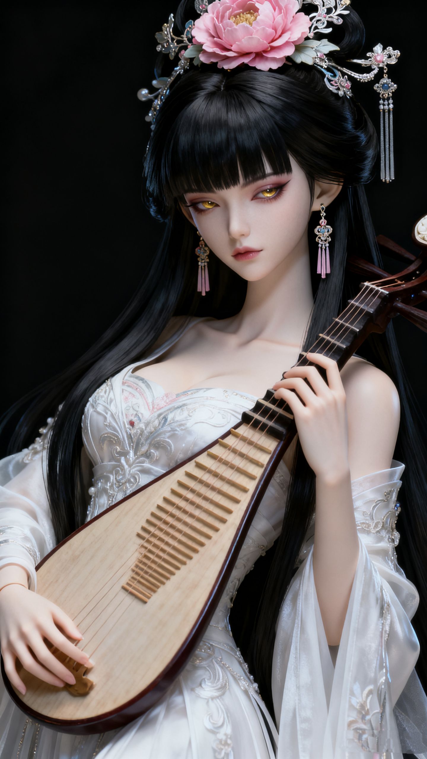 琵琶歌姬高清壁纸 ai创作美出高级感古风美女,第4张 琵琶歌姬高清壁纸 ai创作美出高级感古风美女,第4张