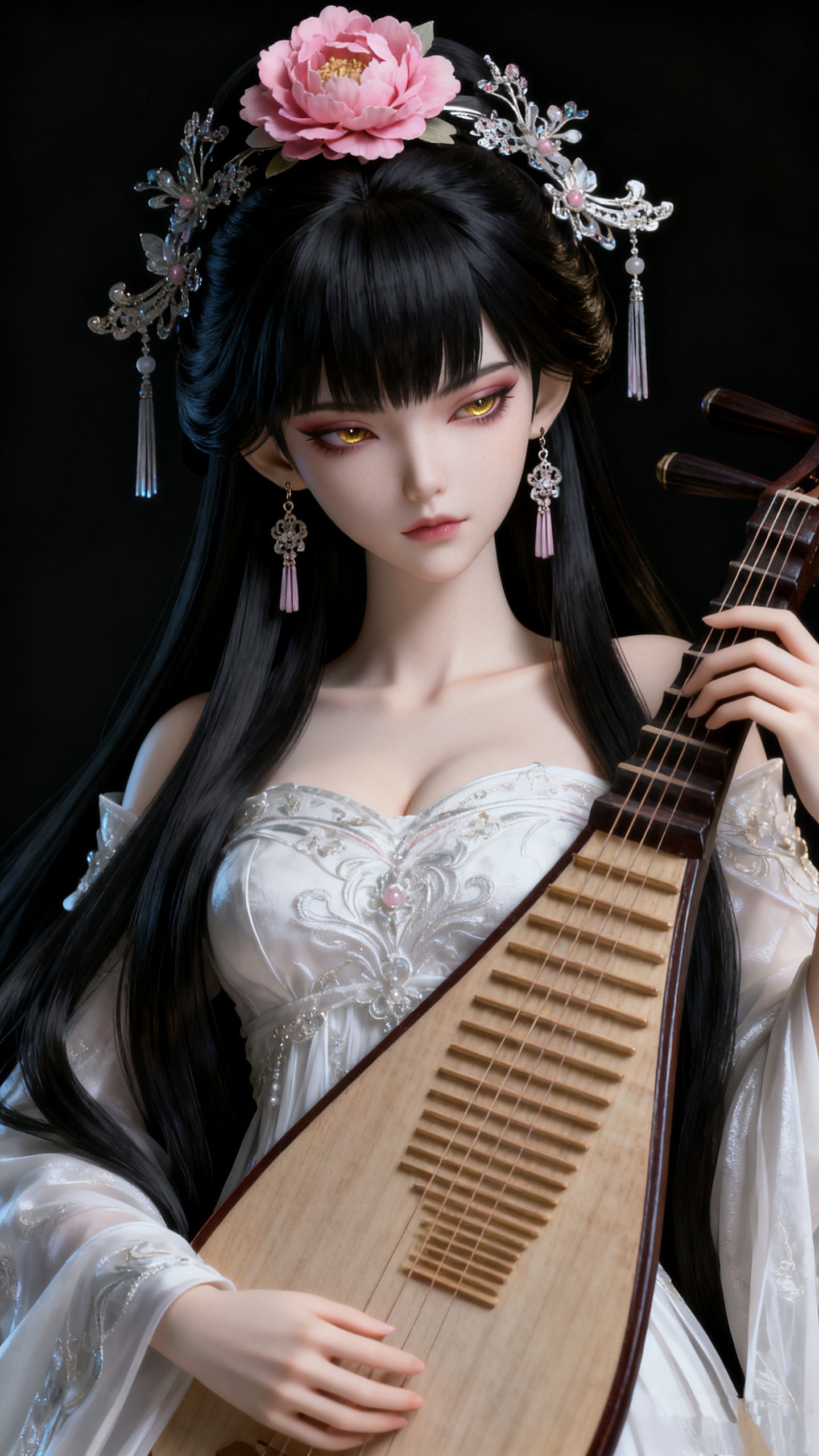 琵琶歌姬高清壁纸 ai创作美出高级感古风美女,第6张 琵琶歌姬高清壁纸 ai创作美出高级感古风美女,第6张