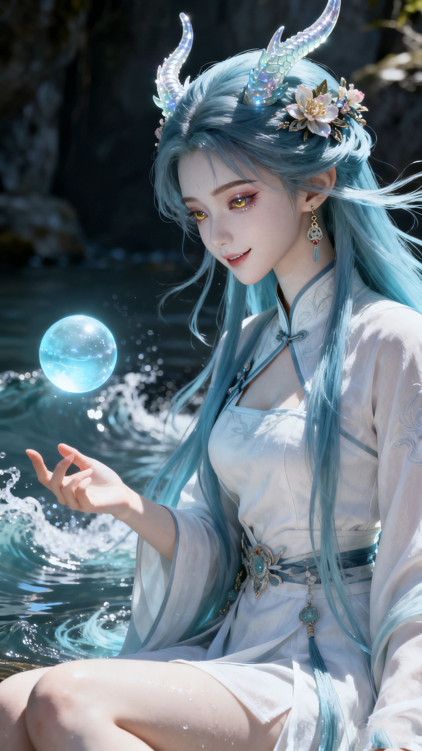 小龙女二次元 高清壁纸 古装古风美女,第1张