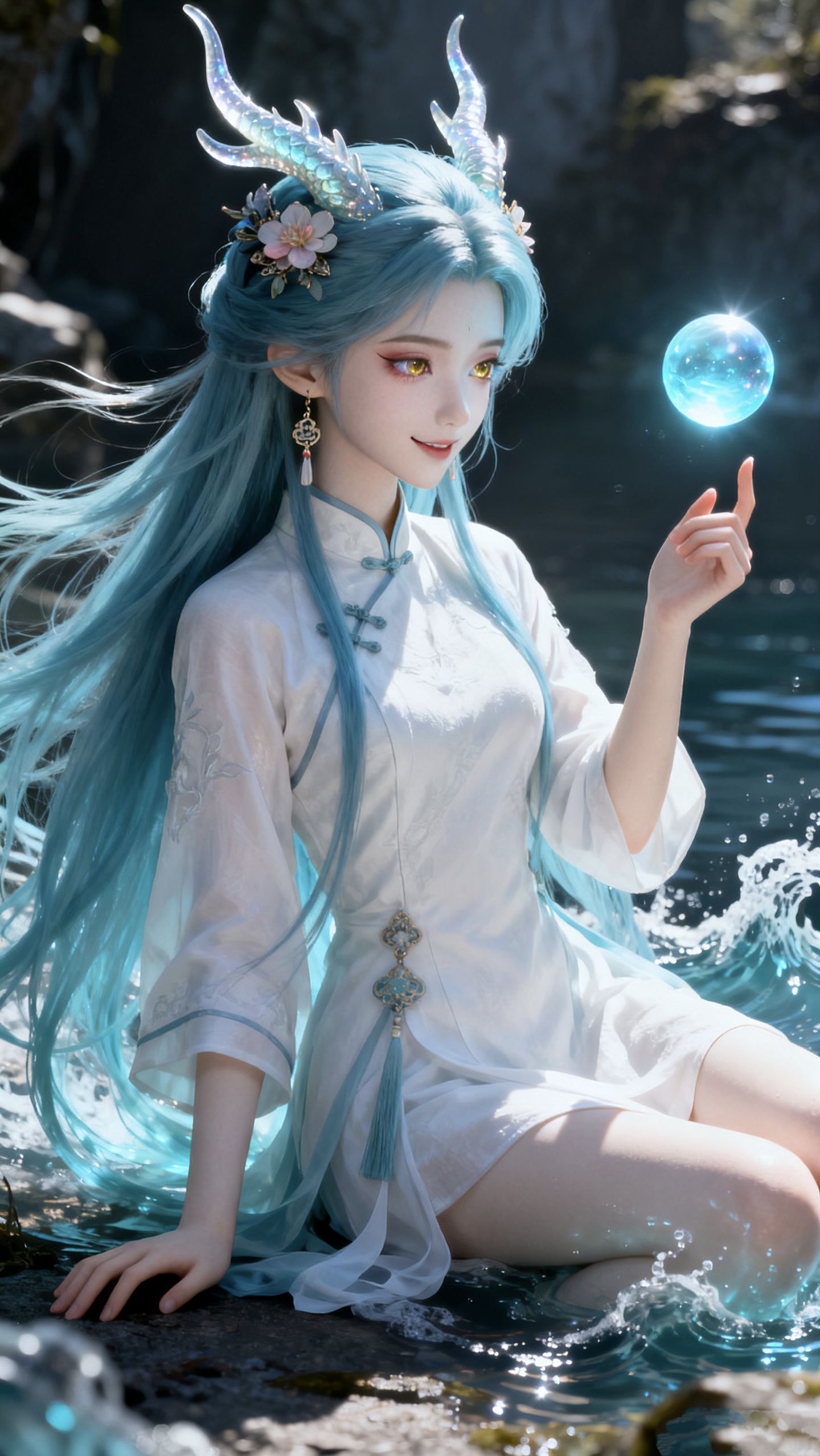 小龙女二次元 高清壁纸 古装古风美女,第2张