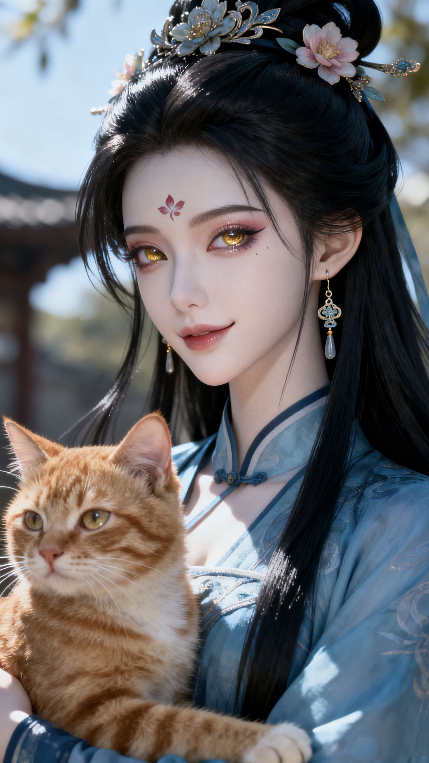 幽兰知我心。古风美女高清图片小姐姐AI创作图片,第3张 幽兰知我心。古风美女高清图片小姐姐AI创作图片,第3张