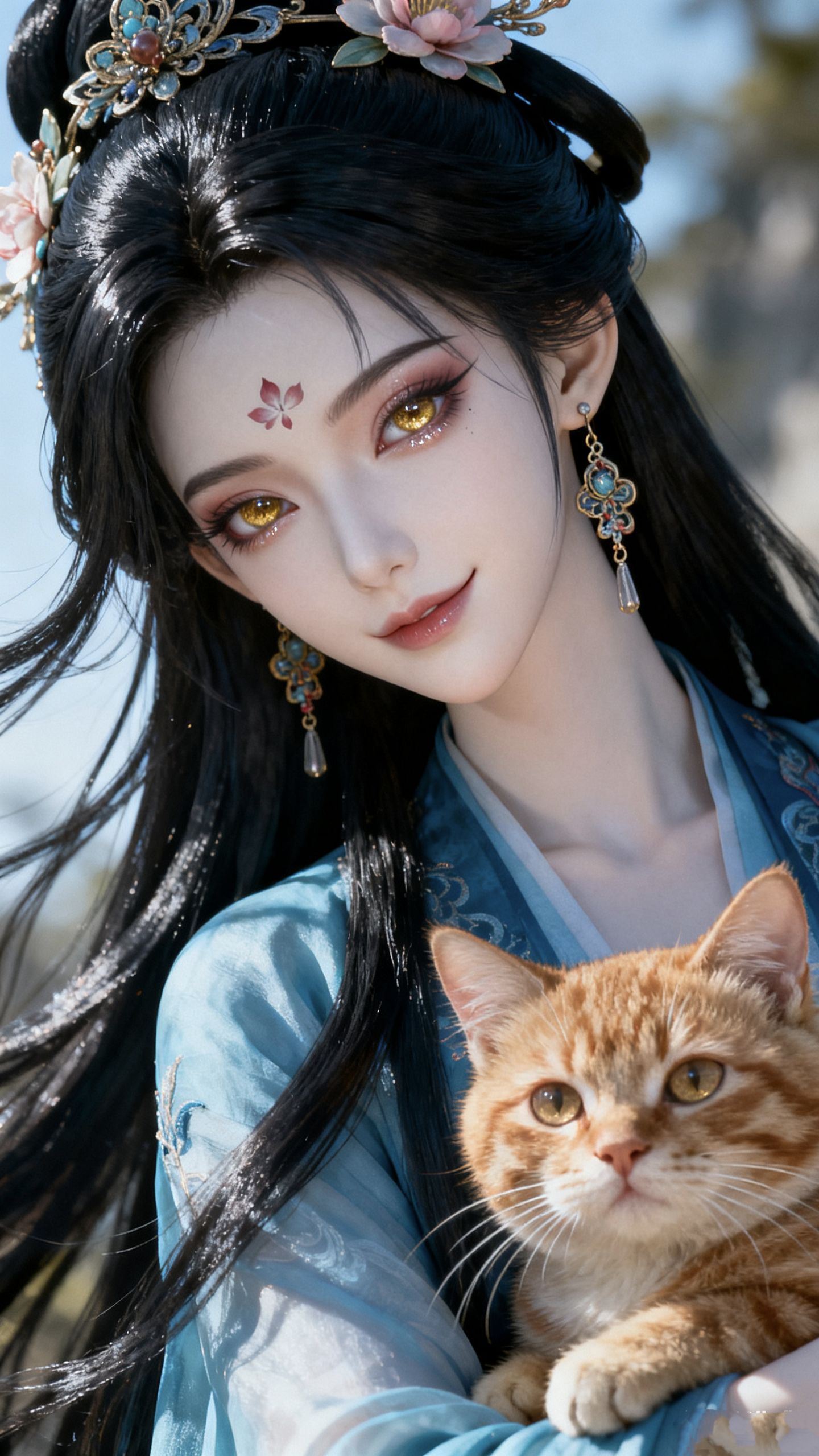 幽兰知我心。古风美女高清图片小姐姐AI创作图片,第5张 幽兰知我心。古风美女高清图片小姐姐AI创作图片,第5张