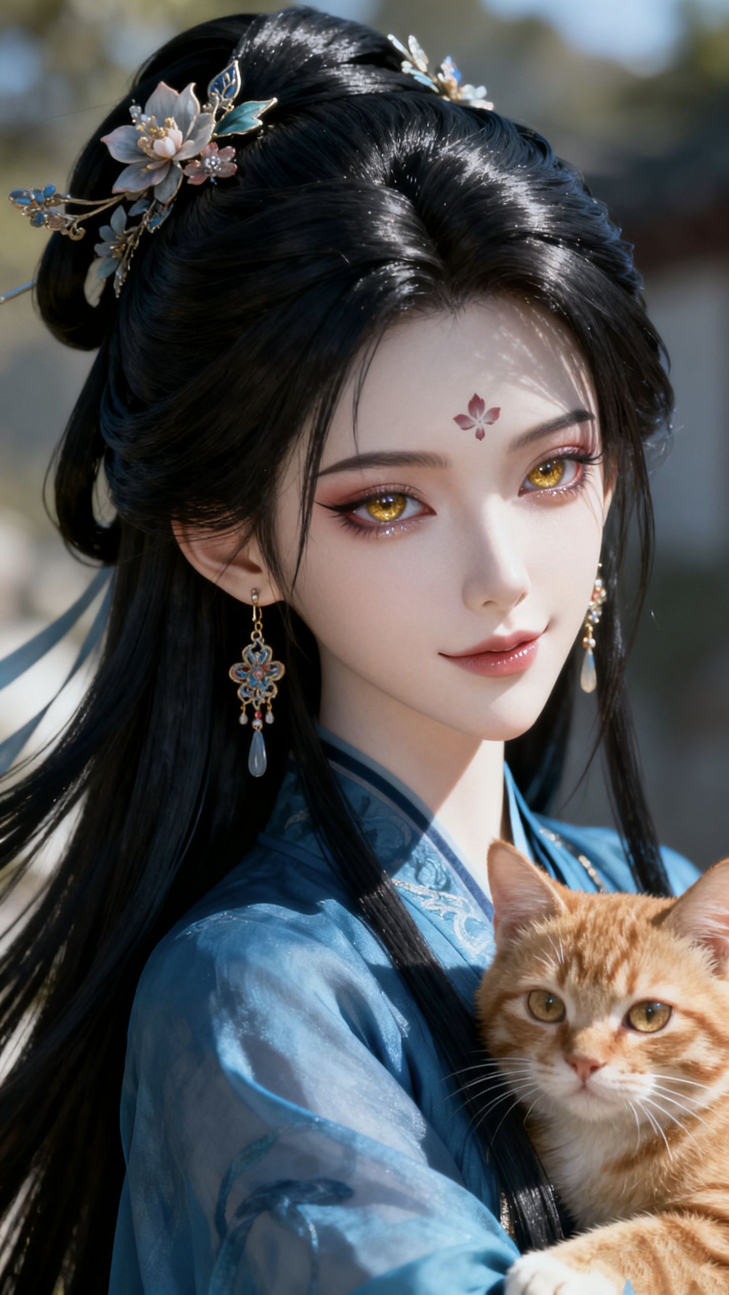 幽兰知我心。古风美女高清图片小姐姐AI创作图片,第4张 幽兰知我心。古风美女高清图片小姐姐AI创作图片,第4张