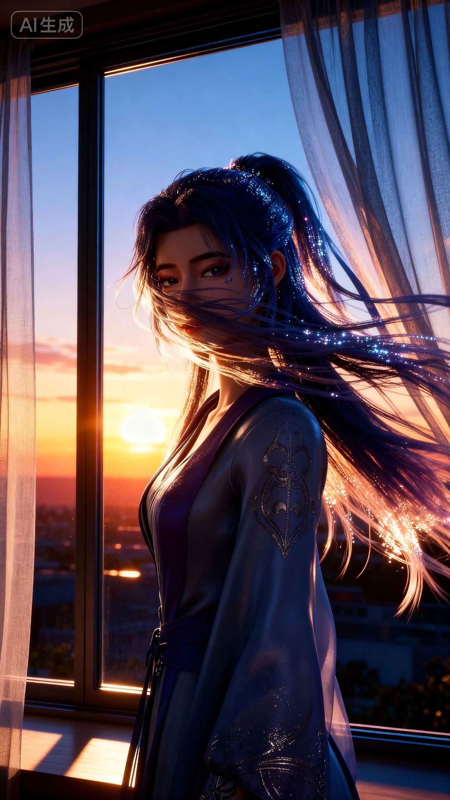 云霄仙子还是太美了 国漫女神壁纸动漫美女 现代场景背景在线免费看,第4张