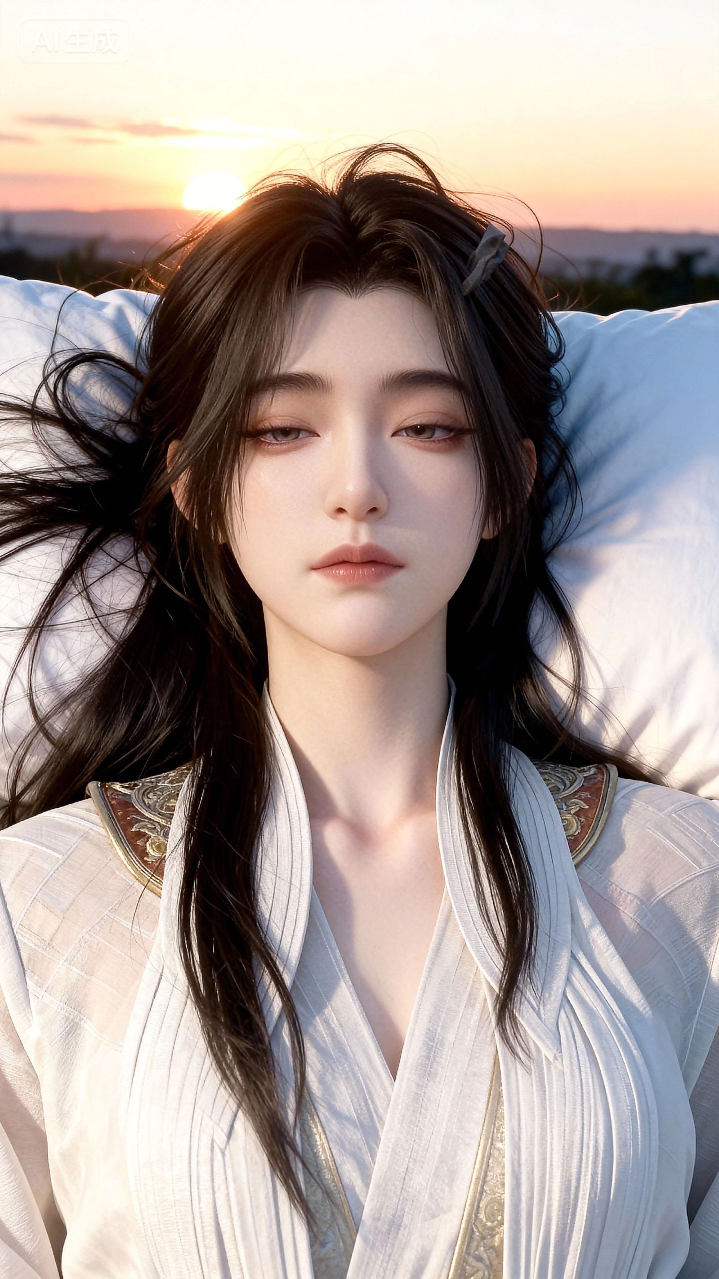 御姐玉灵 早起的玉灵有点欲罢不能 手机壁纸 国漫女神凌玉灵美女,第6张