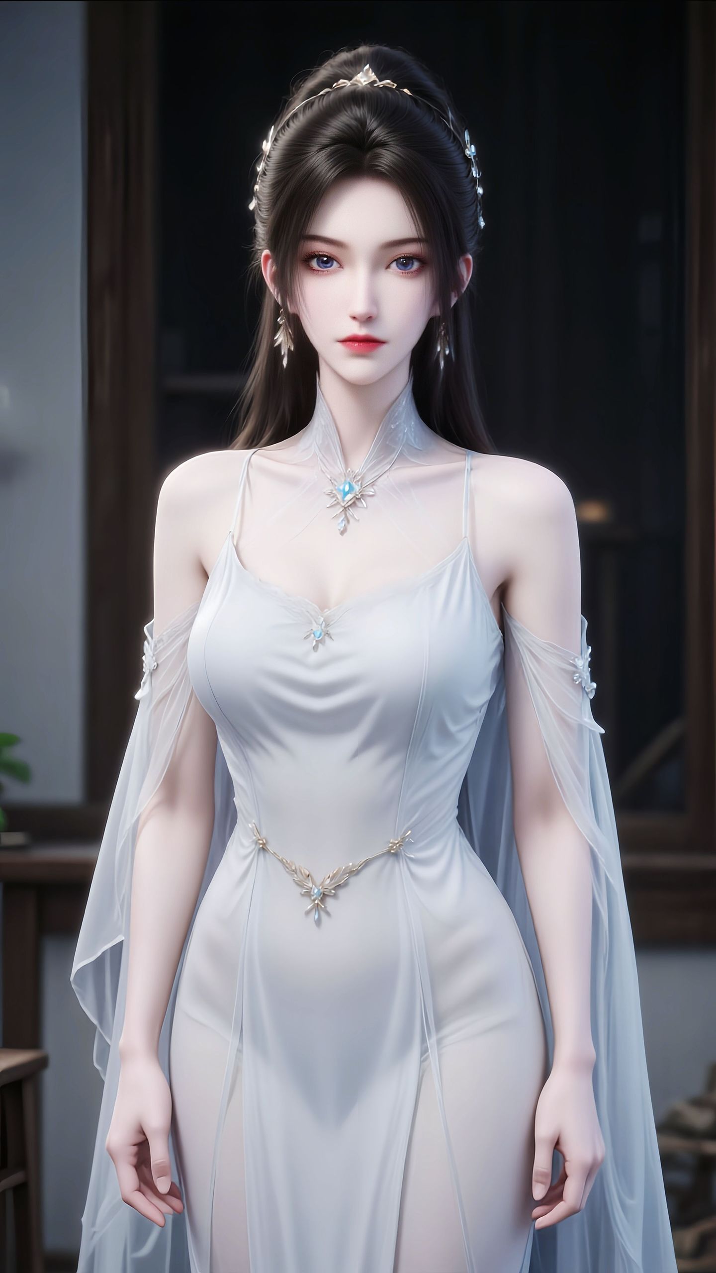 宁姚国漫女神美女高清壁纸 黑丝大长腿 剑来动漫动画影视免费在线下载观看,第6张