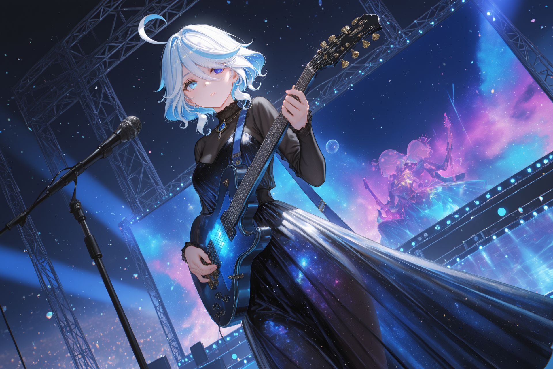 星空吉他手！原神 崩坏星穹铁道 鸣潮 鬼灭之刃 芙宁娜 二次元 cos 服,第4张