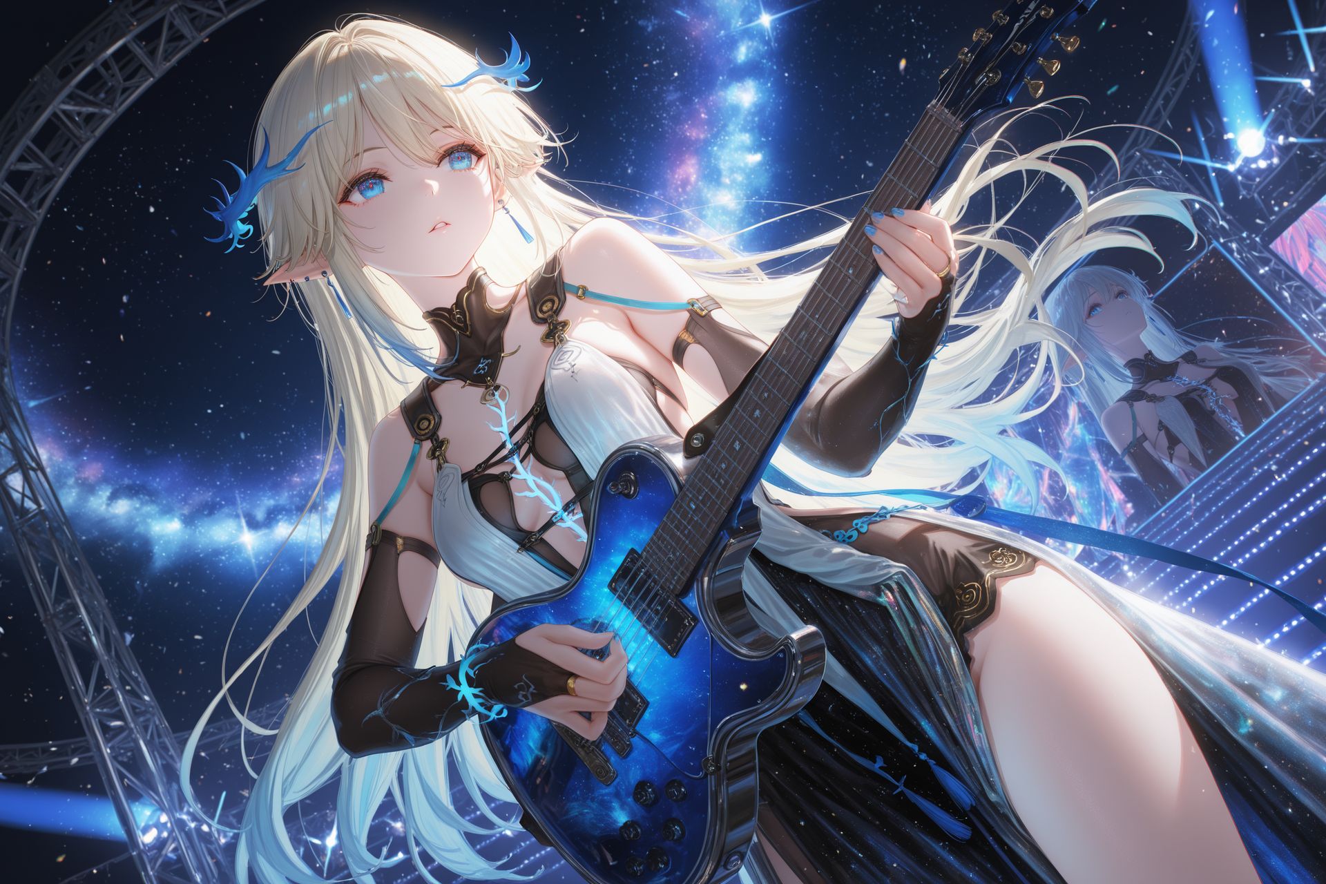 星空吉他手！原神 崩坏星穹铁道 鸣潮 鬼灭之刃 芙宁娜 二次元 cos 服,第6张