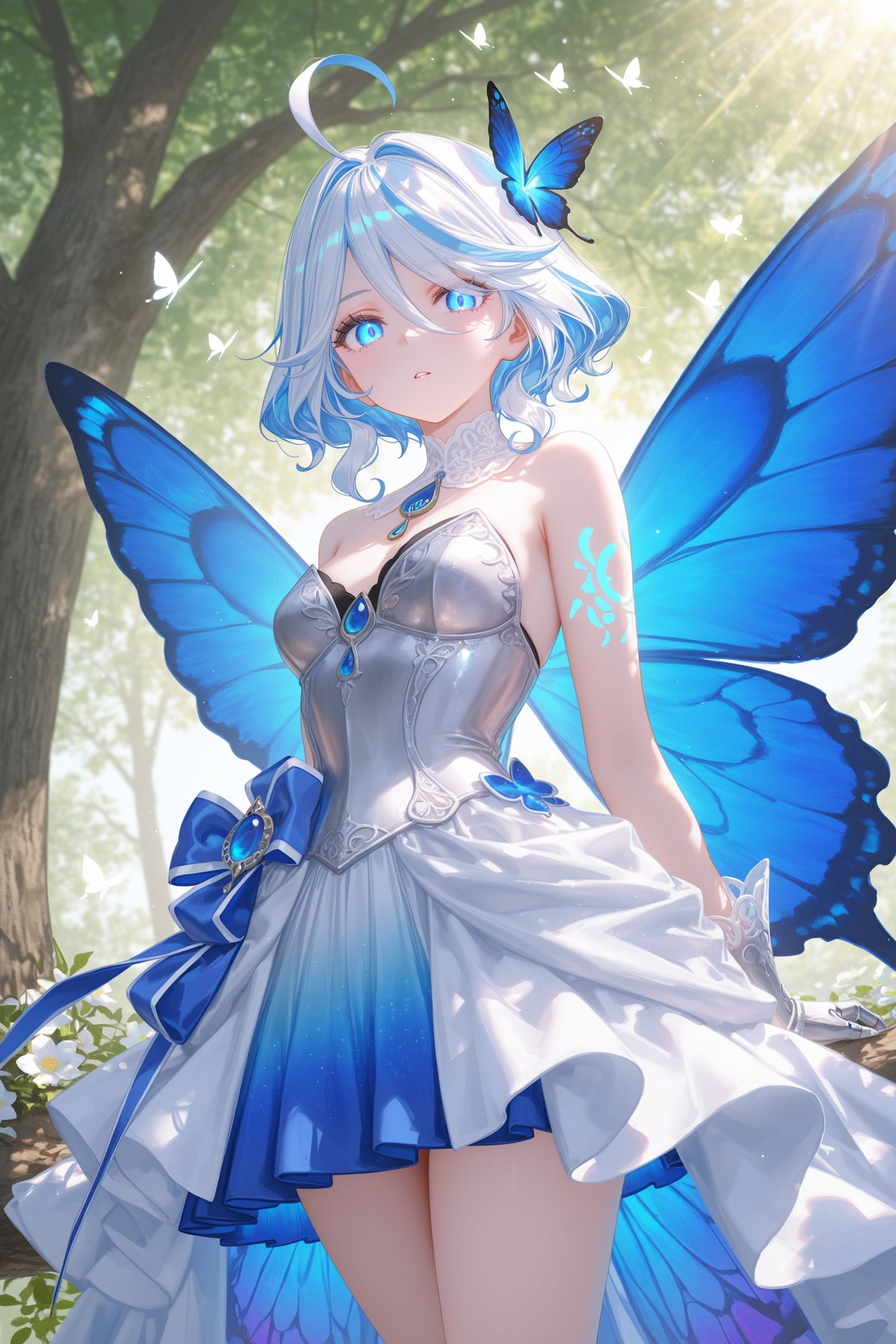 全新绿色森林蝴蝶女神，原神 崩坏星穹铁道 火影忍者 鬼灭之刃 葬送的芙莉莲,第6张