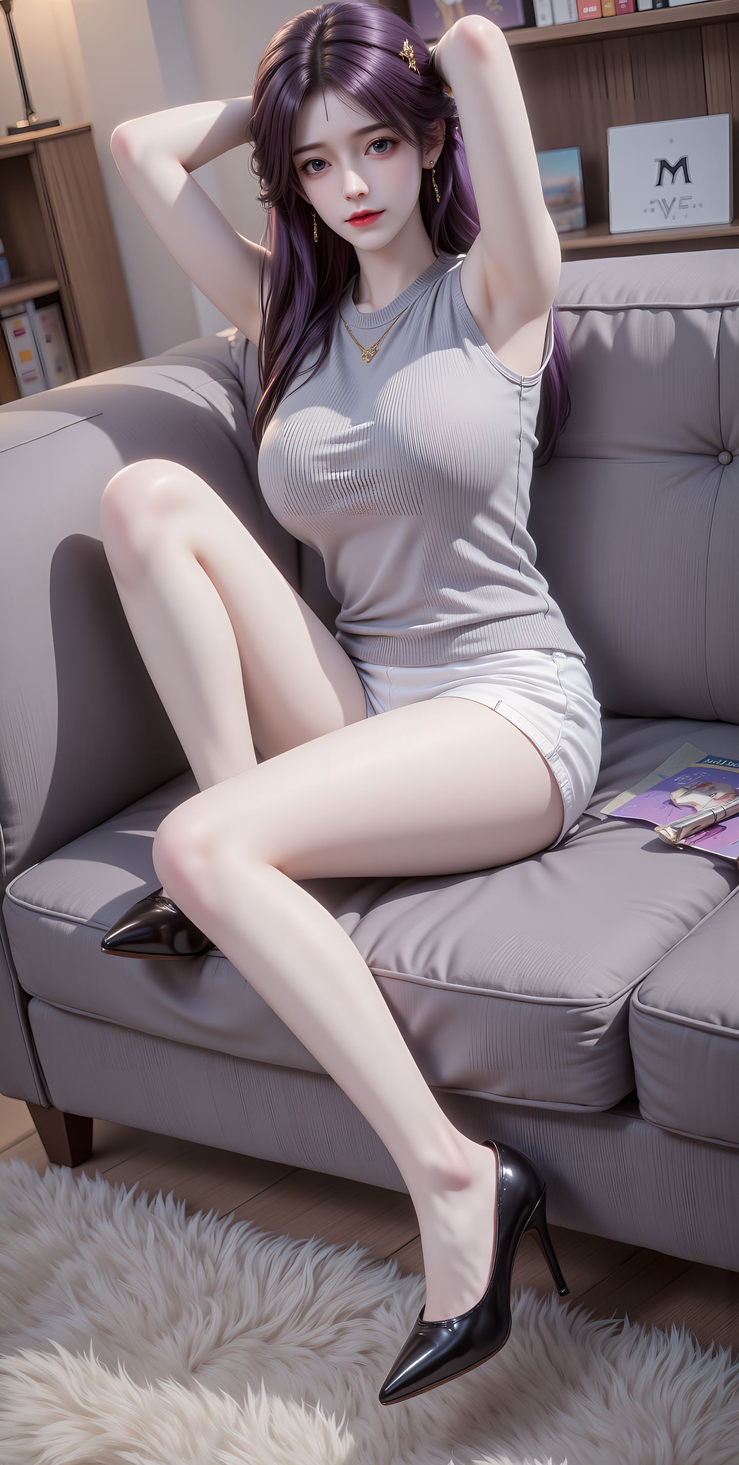 动漫国漫动画美女 职场美女、健身美女、舞蹈美女、音乐美女,第4张