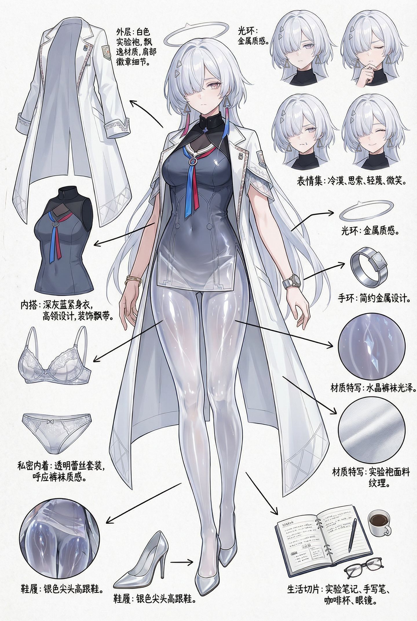 透明大腿真是有点无敌了。鸣潮莫宁二创 美女修图教程、美女视频剪辑,第2张