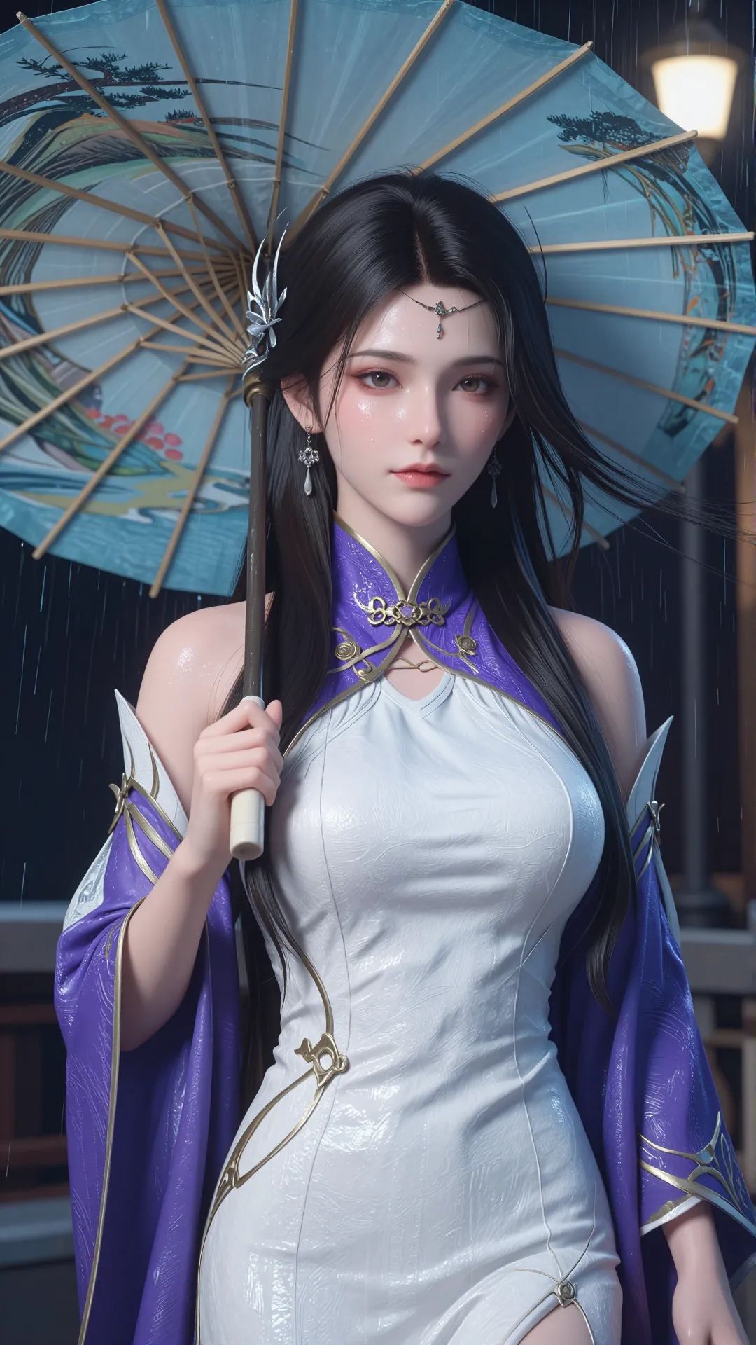 动漫国漫动画斗破苍穹玄衣 美女氛围感写真、美女时尚街拍、美女护肤教程,第2张