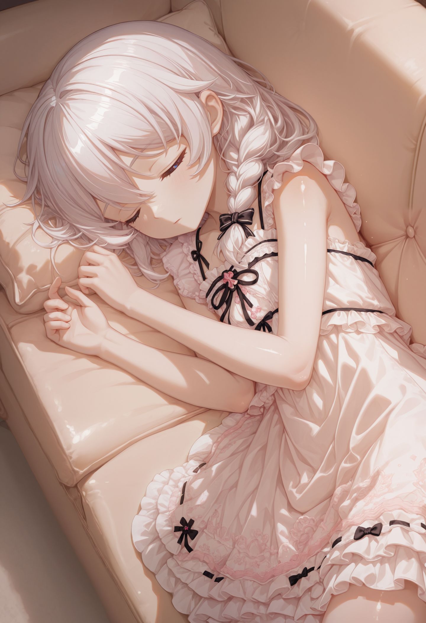 愿晚上做个好梦。游戏崩坏 二次元少女摄影、二次元后期、二次元配音,第4张