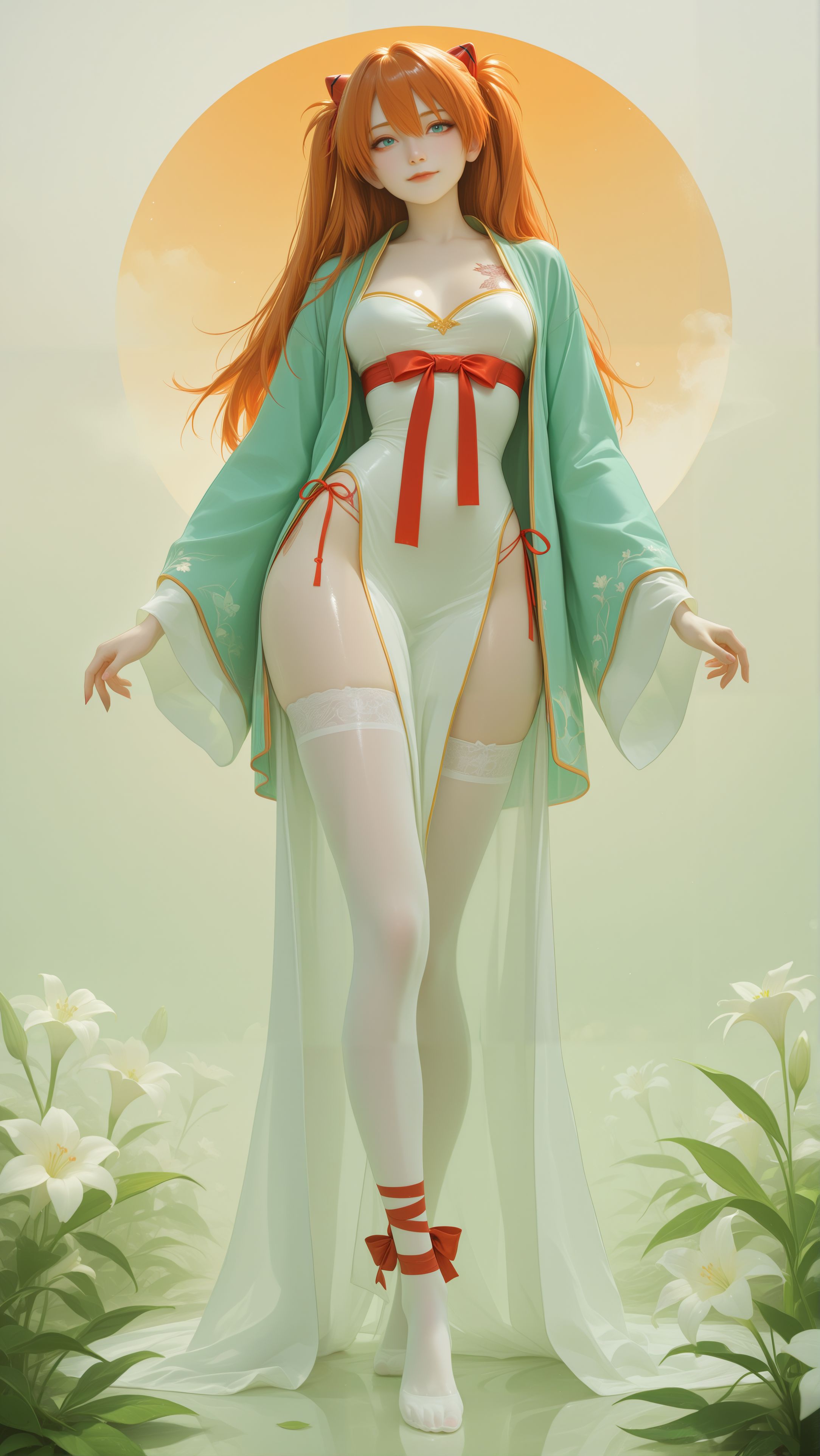 明日香新画风coser动漫美女旗袍裤袜白丝 二次元平台、二次元话题,第2张