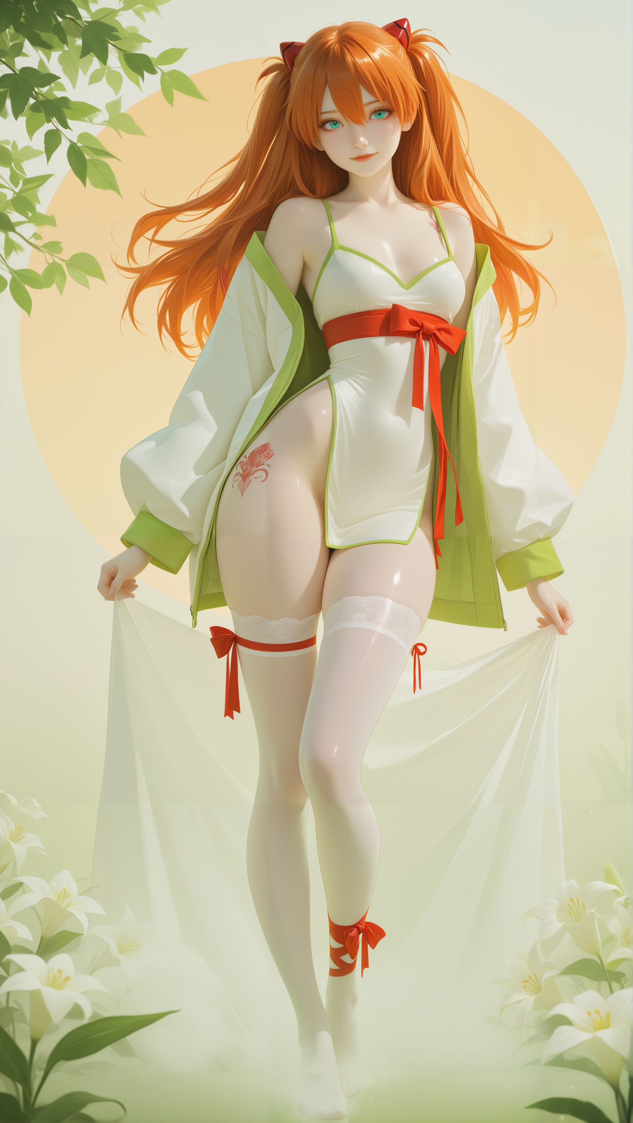 明日香新画风coser动漫美女旗袍裤袜白丝 二次元平台、二次元话题,第3张