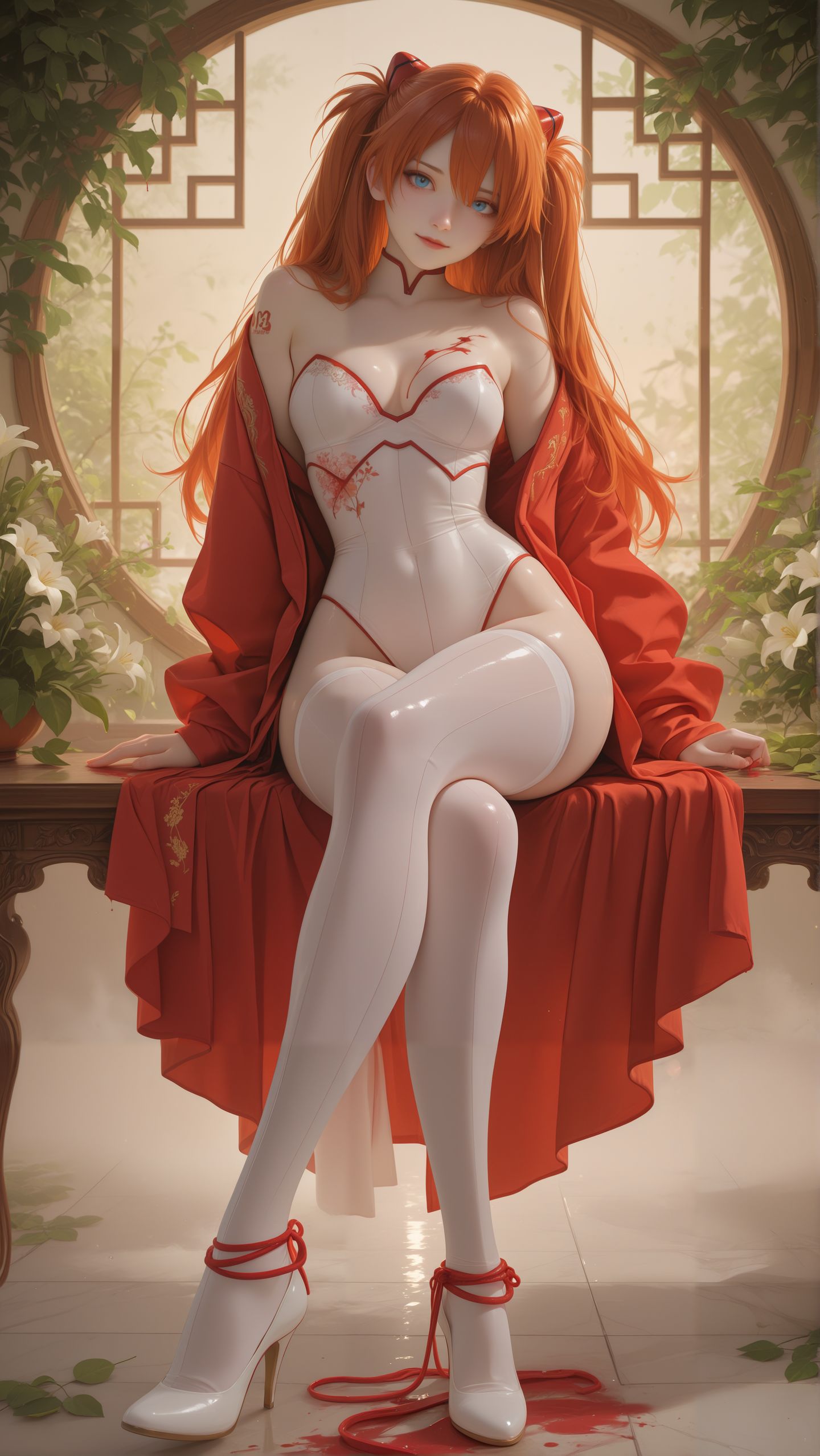 古风香香coser 动漫超高清壁纸EVA二号机 新动画首播、动画海外引进、日本动画,第1张