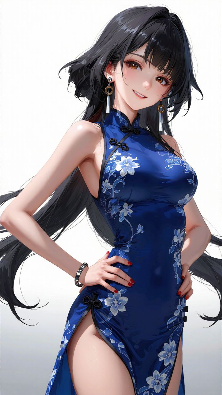 二次元少女颜值暴击魔鬼身材 美图插画眼镜黑镜框,第4张