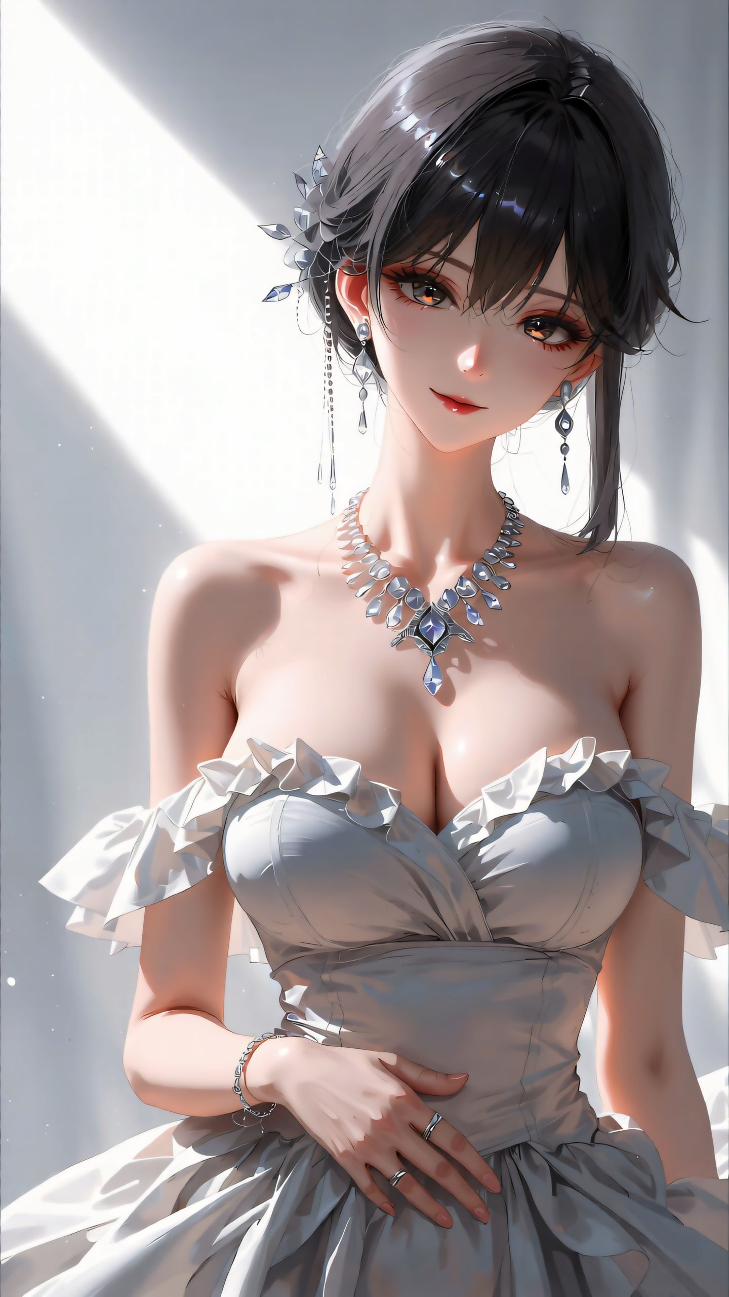 星空礼服御姐，美到自带高光。完美身材绝美花魁超清美图,第4张
