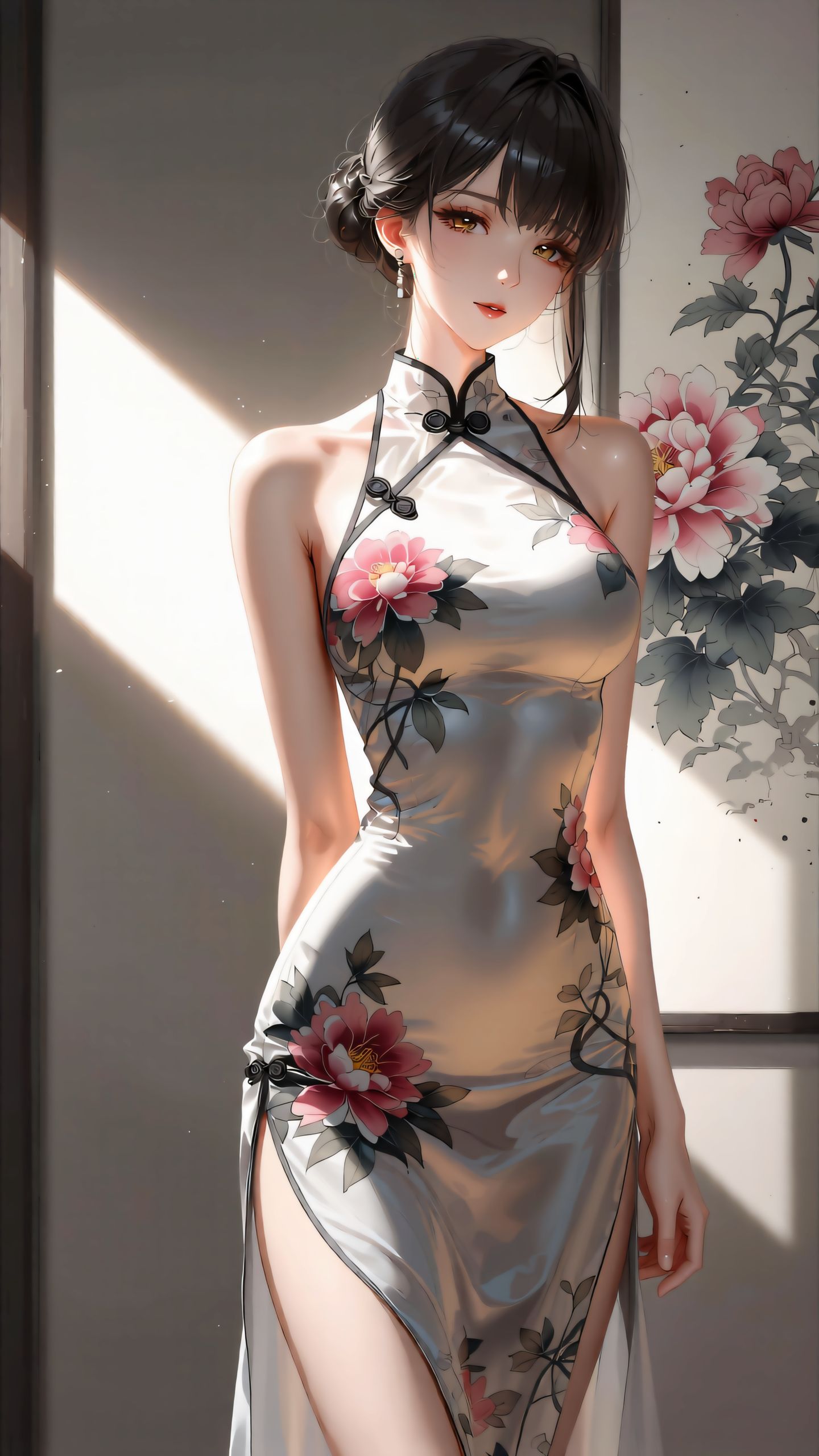 二次元御姐魔鬼身材大长腿 旗袍黑丝,第2张